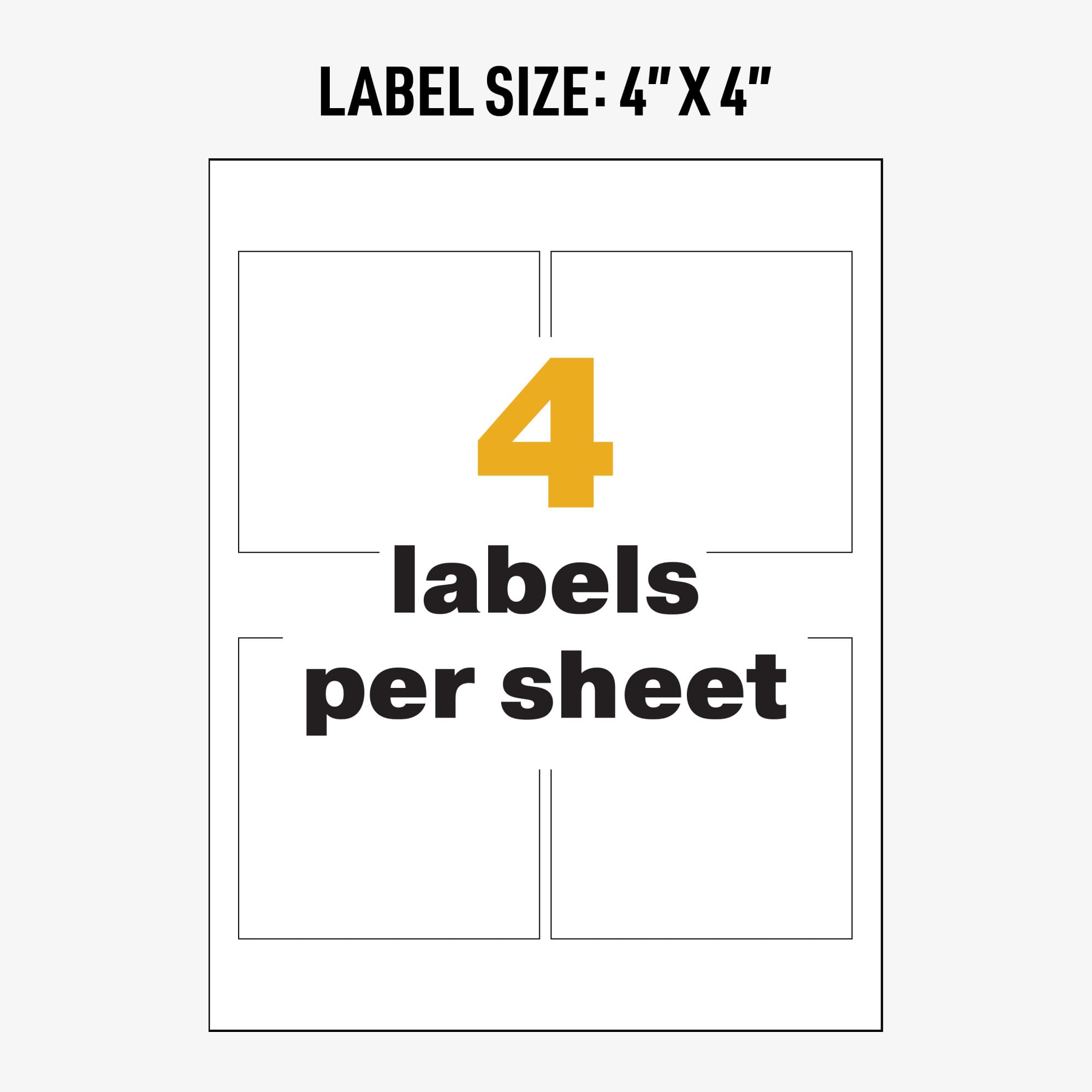 Avery UltraDuty GHS Chemical Labels for Laser Printers - 4