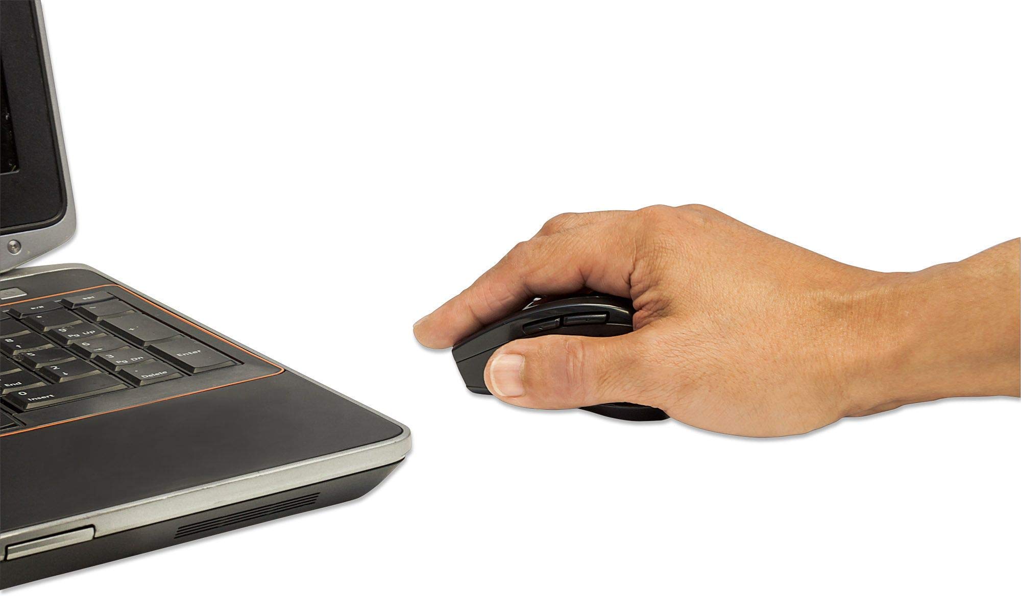 Wireless Optical Mouse with Auto Power Management - Ergonomic Manhattan Curve Design for Laptops & Computers - Black (Model 179386) - Perfect for Office Work, Gaming & Home Use