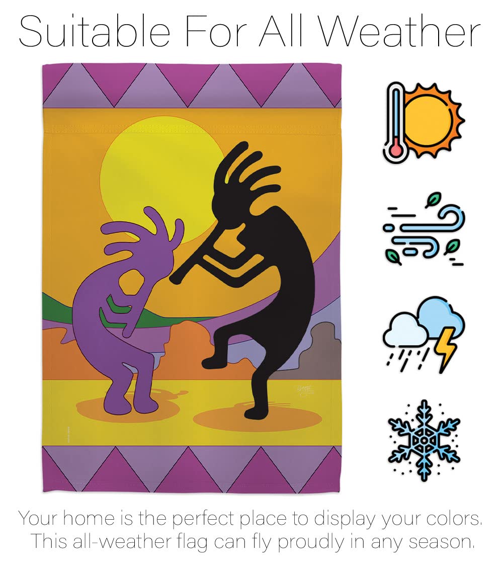 Kokopelli Southwest House Flag Set 28