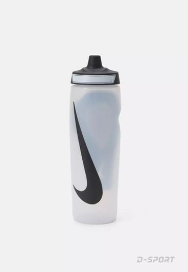 Nike Refuel Grip 709ml Clear Water Bottle - Leak-Proof & BPA-Free Sports Water Bottle for Gym, Running, Hiking & Outdoor Activities