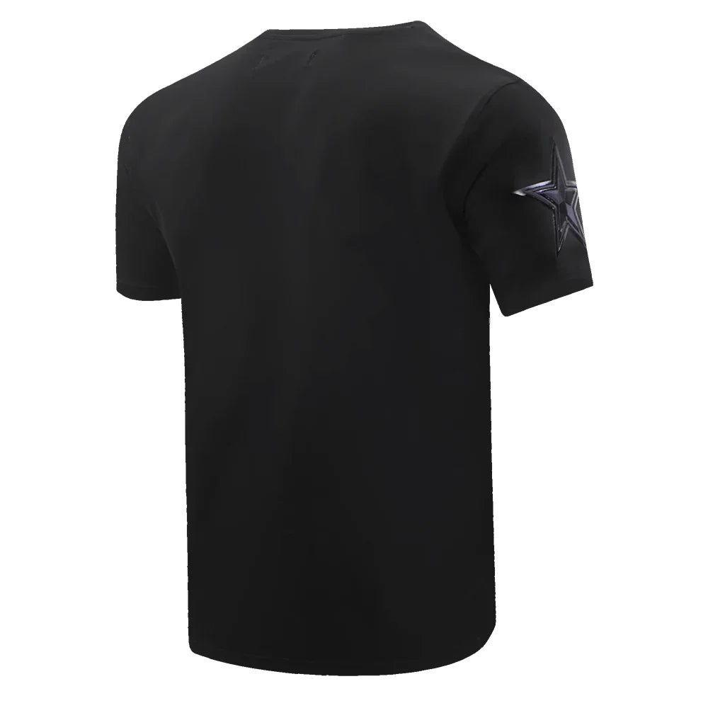 Dallas Cowboys Men's Short Sleeve T-Shirt - Triple Black Pro Standard Cotton Tee for Football Fans, Game Day & Casual Wear