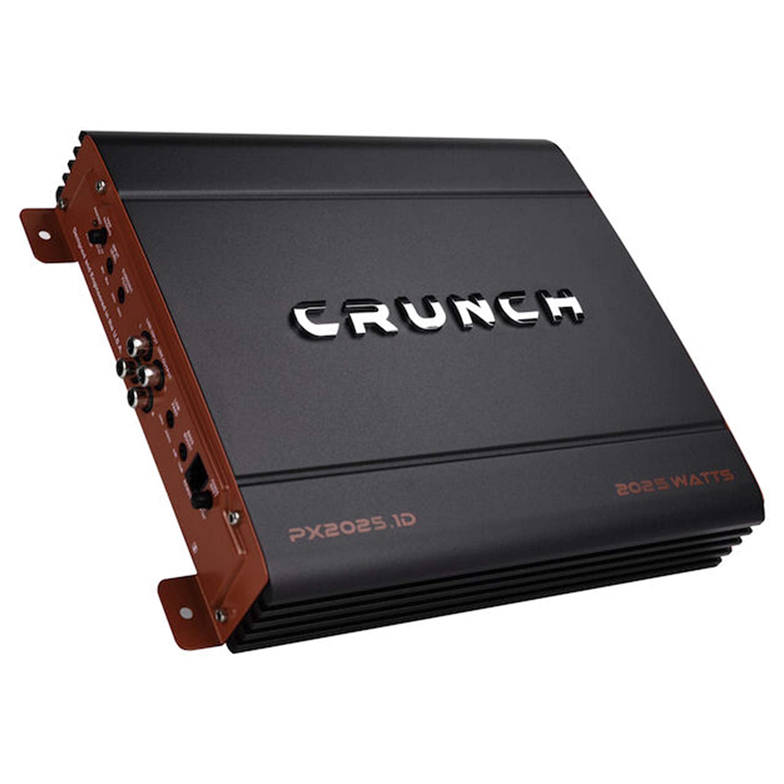 Crunch PX-2025.1D 2000W Mono Subwoofer Car Amplifier with Bass Control & Remote | Includes Gravity Magnet Phone Holder & 4 Gauge Blue Amp Kit | Perfect for Car Audio Upgrades & Bass Enthusiasts