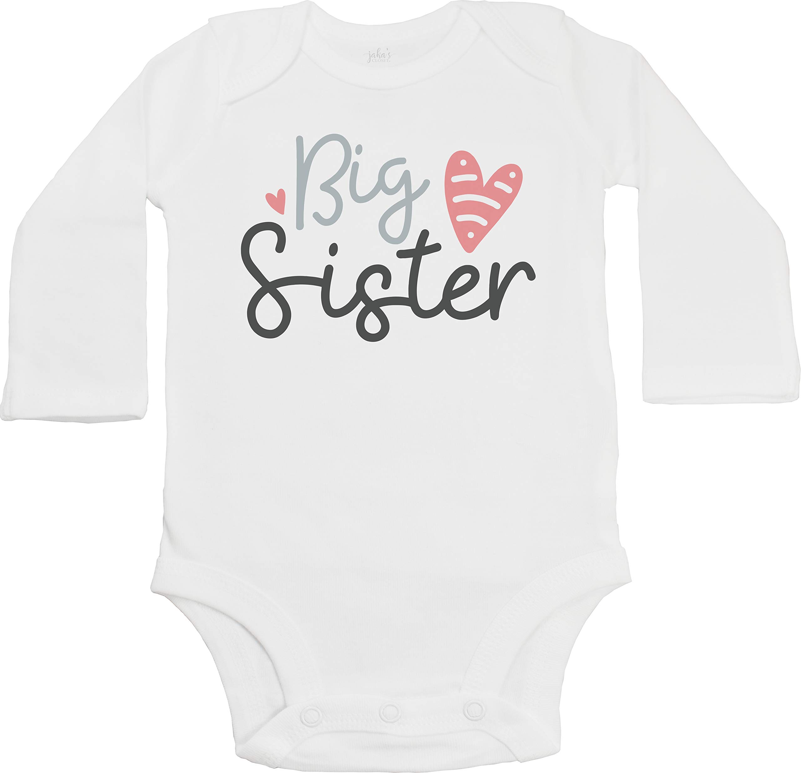 Big & Little Sister Matching Outfits - Long Sleeve Cotton Bodysuits for Siblings | Family Photo Outfits, Twin Sister Dresses, Cute Matching Sister Clothes
