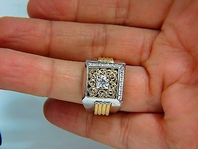 18Kt Gold Men's 0.60ct Diamond Ring with Coil Wrap Design - 3D Tourbillon Luxury Jewelry for Gifts, Weddings & Special Occasions