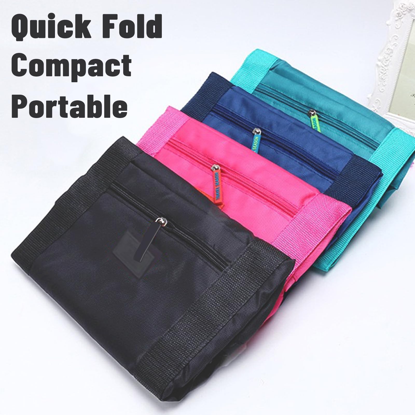 Lightweight Foldable Waterproof Travel Duffel Bag for Women & Men - Carry On Luggage, Weekender Overnight Bag (Blue) | Perfect for Gym, Beach Trips & Weekend Getaways
