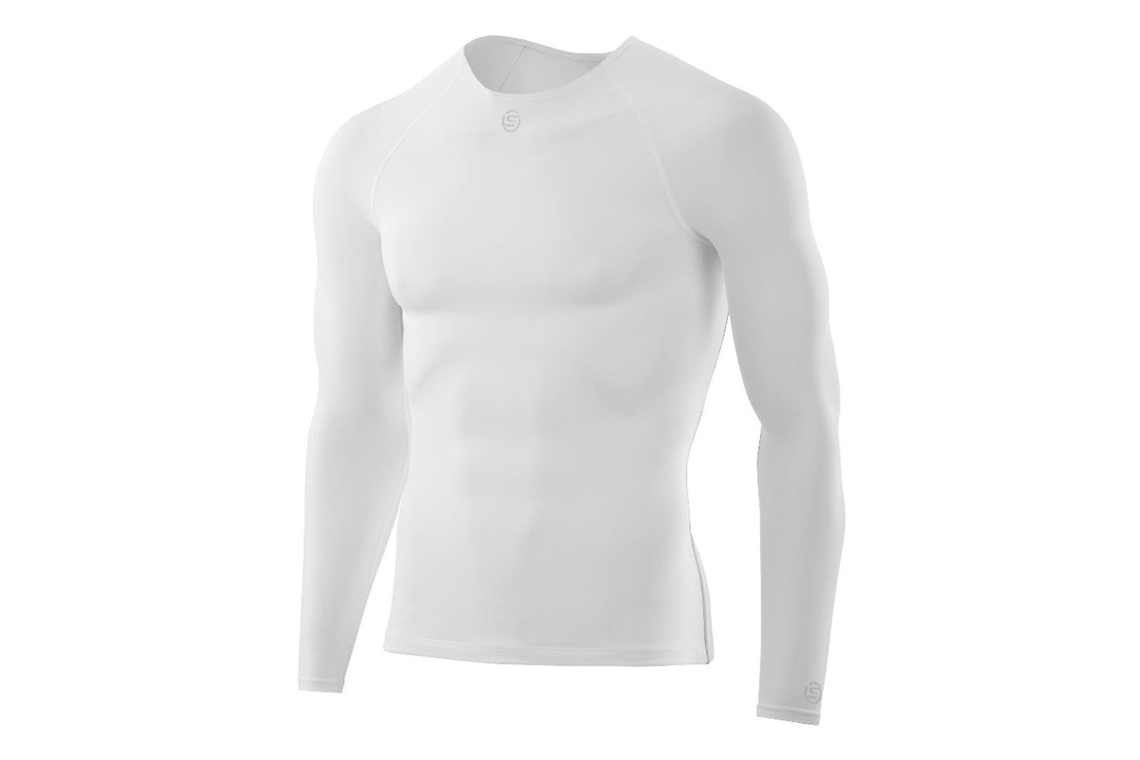 SKINS DNAmic Team Long Sleeve Compression Top for Men & Women - High Performance Athletic Shirt for Running, Gym & Sports Training