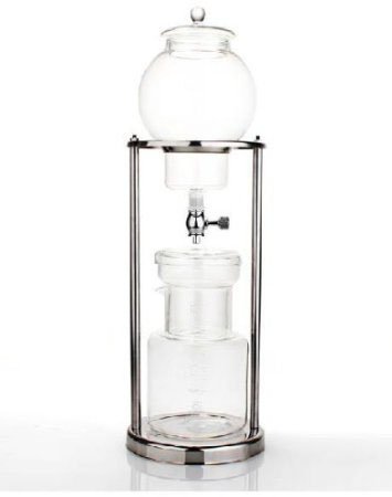Premium Nispira Stainless Steel & Borosilicate Glass Cold Brew Coffee Maker - 1000ml Iced Coffee Dripper for Home, Office & Outdoor Use - Perfect for Iced Coffee Lovers & Baristas