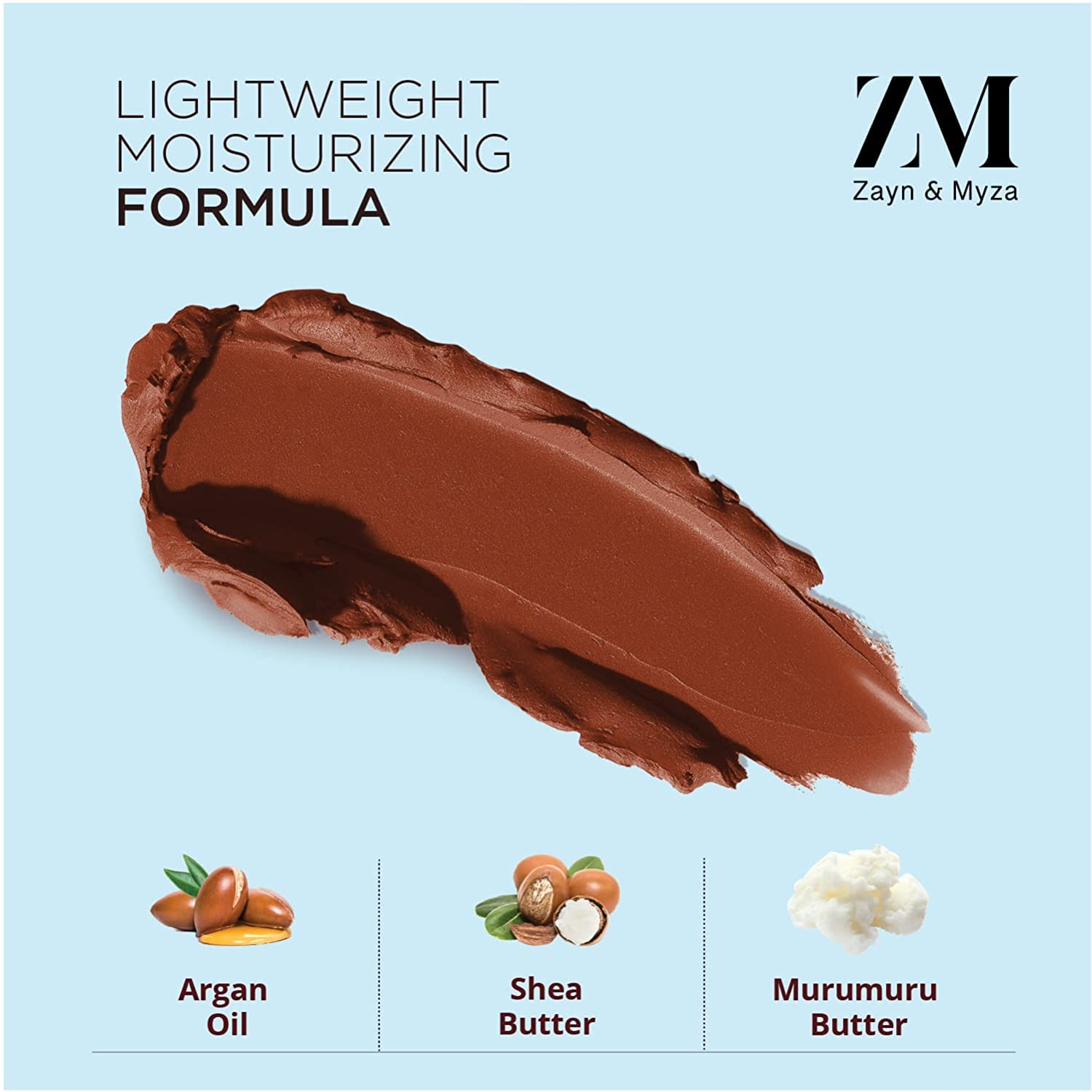ZM Zayn & Myza Rich Matte Lipstick - Smooth, Lightweight, High Pigmentation with Argan Oil & Shea Butter (4.2g, Forbidden Red) | Long-Lasting Matte Finish for Day & Night Wear | Perfect for Parties, Dates & Professional Meetings