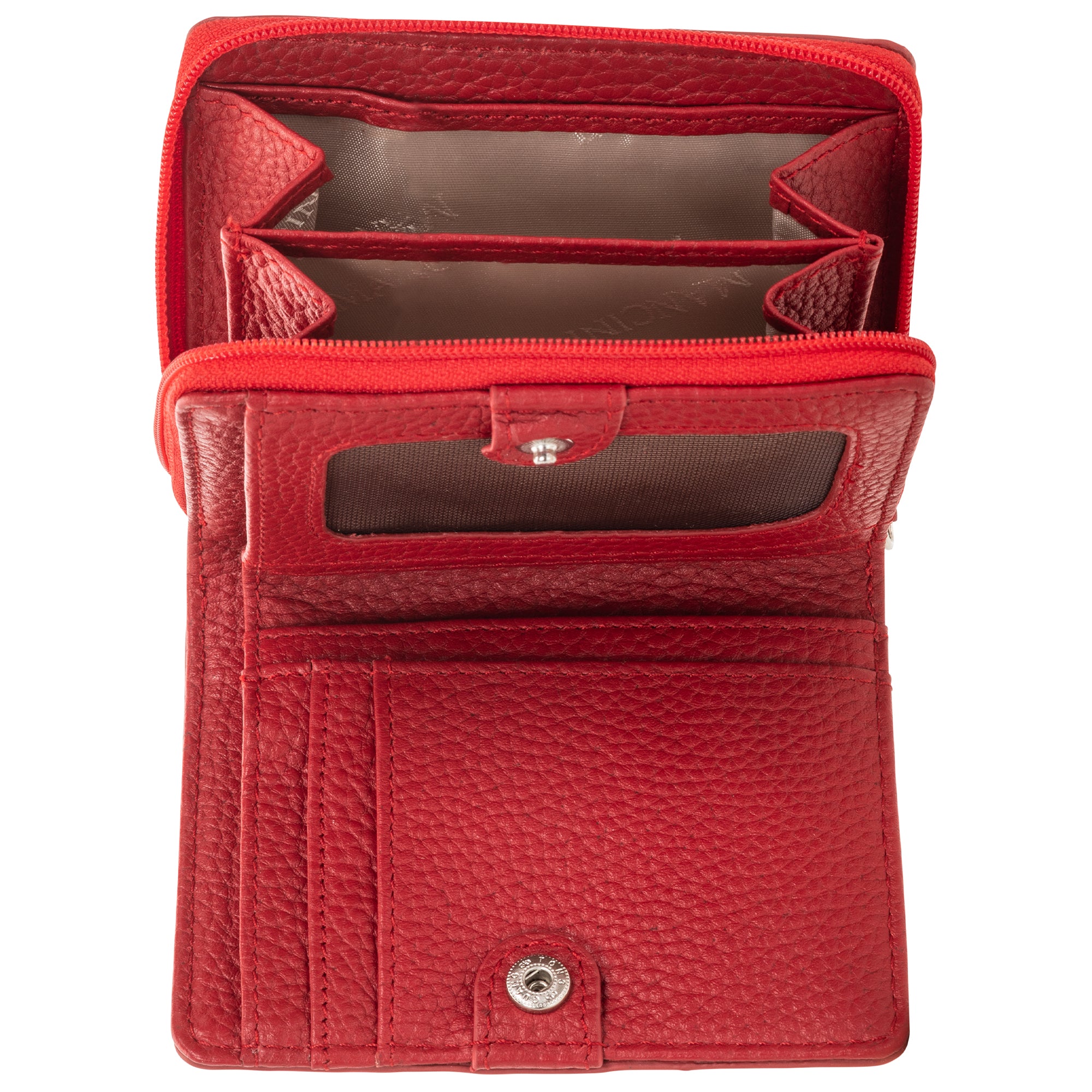 Mancini PEBBLE RFID Blocking Small Clutch Wallet for Women - Slim Minimalist Card Holder for Travel, Shopping & Night Out