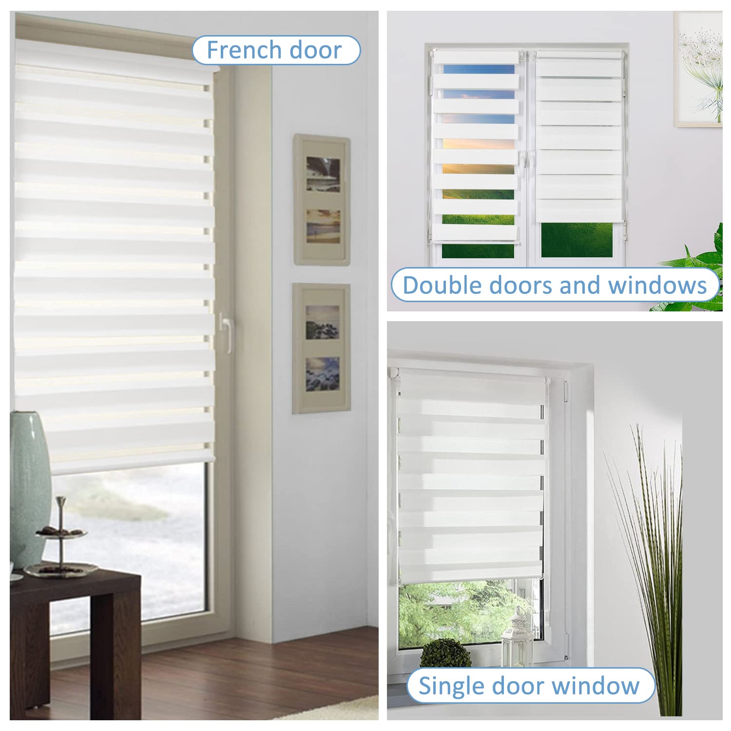 Zebra Roller Window Shades - 29.5
