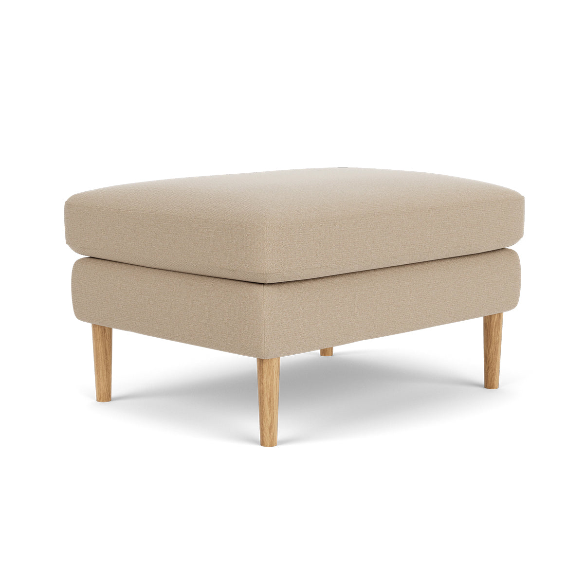 Astha Fabric Ottoman Stool - Soft Round Storage Pouf with Removable Cover for Living Room, Bedroom & Nursery - Perfect for Extra Seating & Home Decor