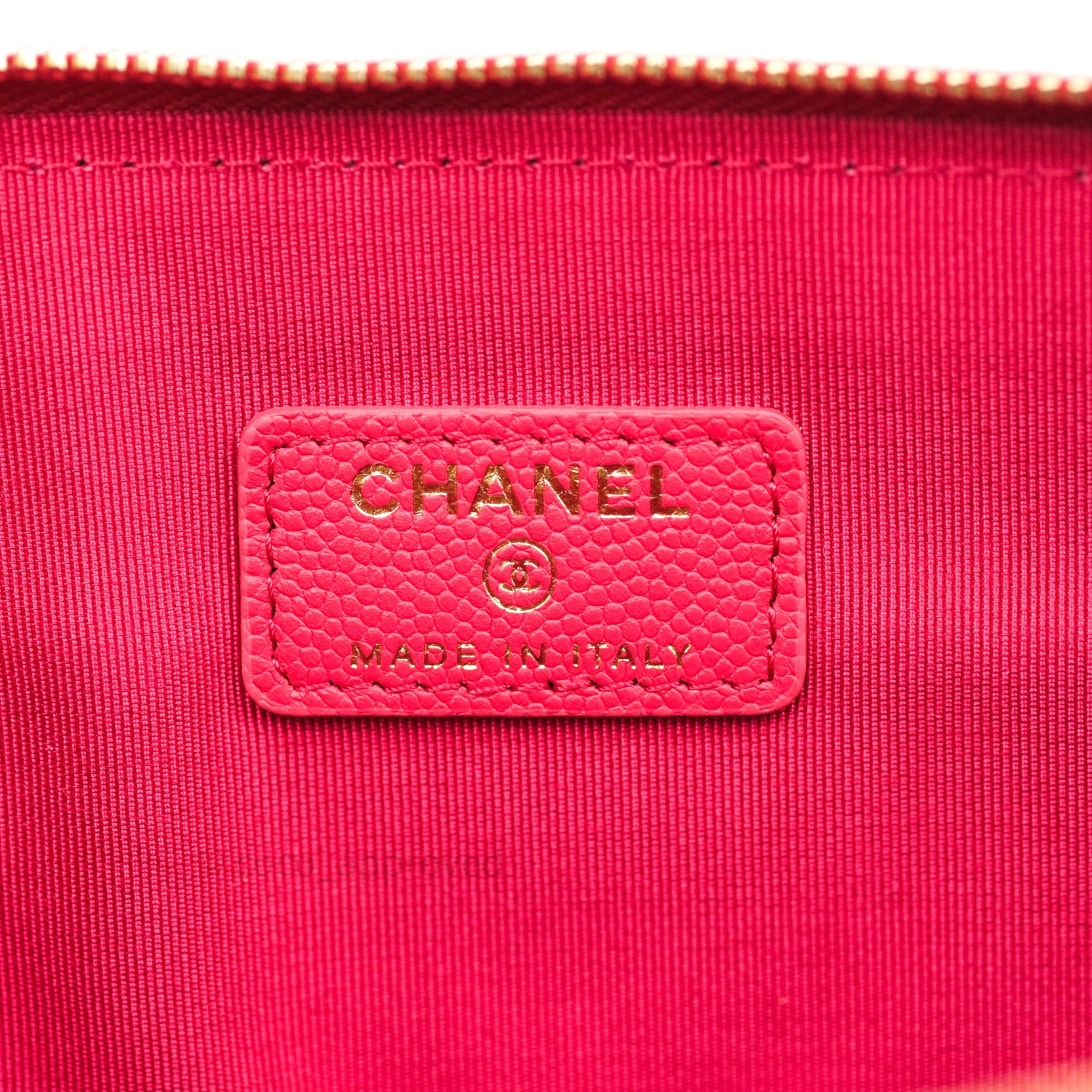 Chanel Chevron Quilted Large Cosmetic Case in Red Caviar Leather with Gold Hardware - Luxury Makeup Bag for Travel & Everyday Use
