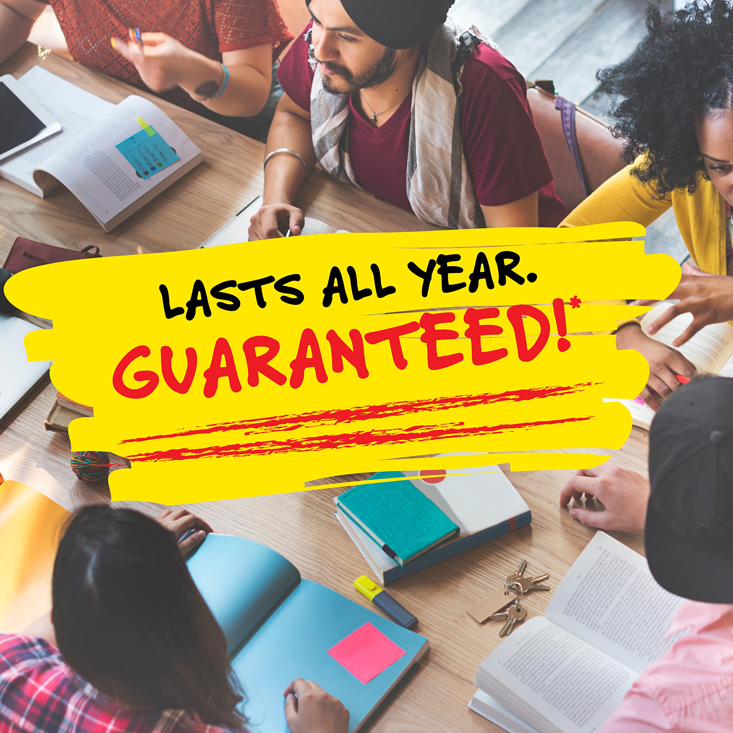 Five Star Loose Leaf Paper 6 Pack - College Ruled Reinforced Filler Paper, 8.5 x 11 Inches, 100 Sheets per Pack with Free Study App - Perfect for School, Office & Homework Organization (170012)