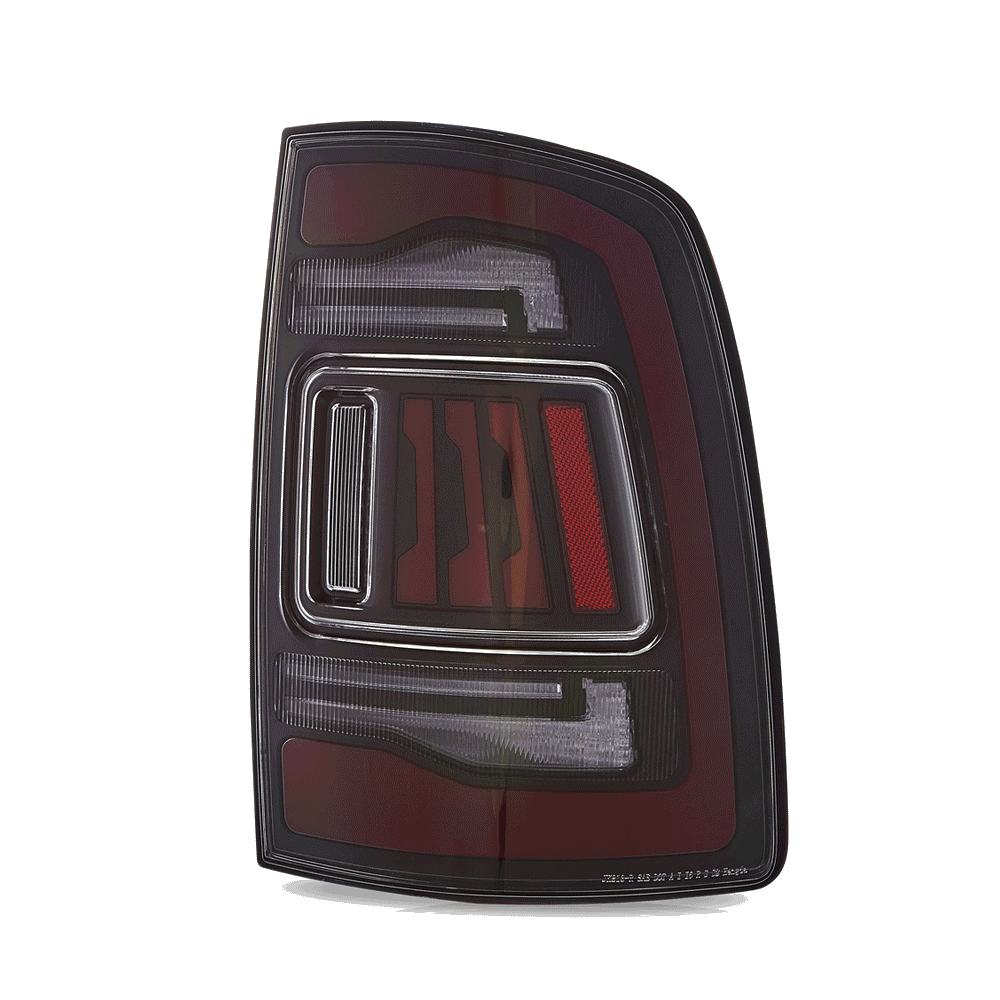 Upgrade LED Tail Lights Assembly with Amber Turn Signal for 2009-2018 Dodge Ram 1500 2500 3500 - Enhanced Visibility & Safety for Night Driving & Towing