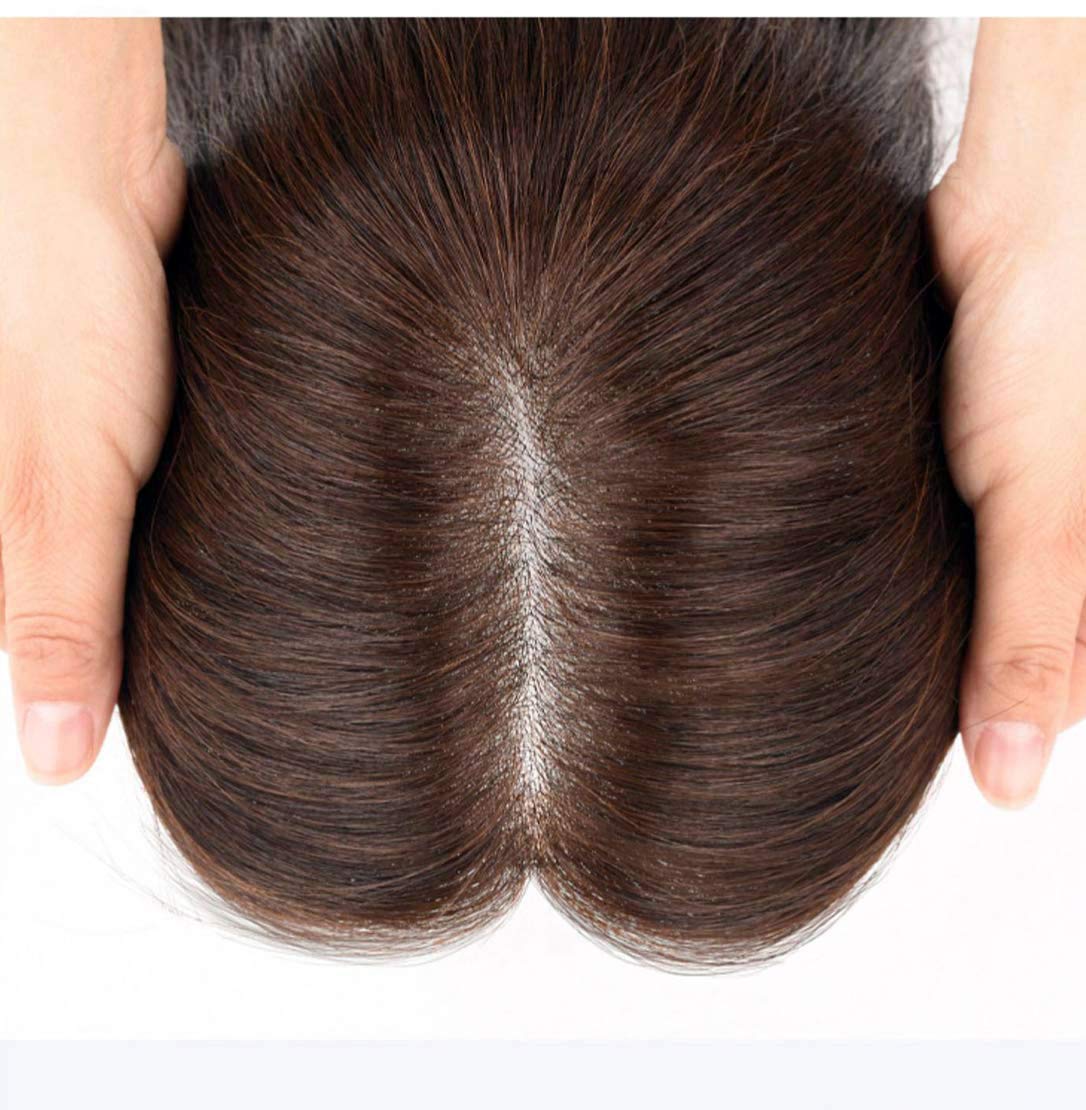 Fluffy Curly Human Hair Topper for Women - 14