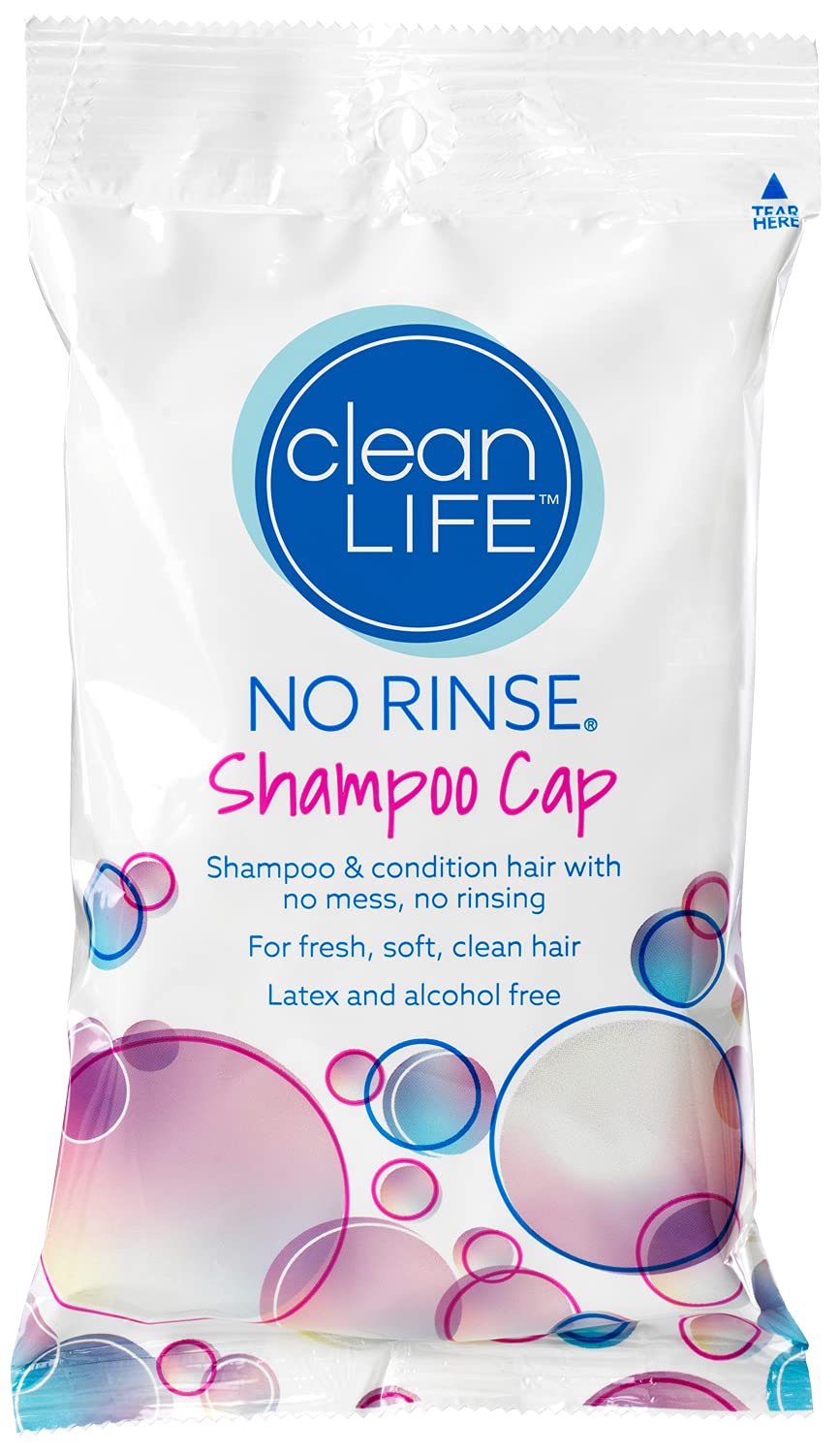 No Rinse Shampoo Cap for Adults & Elderly - Waterless Hair Cleansing Solution for Bedridden Patients, Post-Surgery Care & Travel Convenience