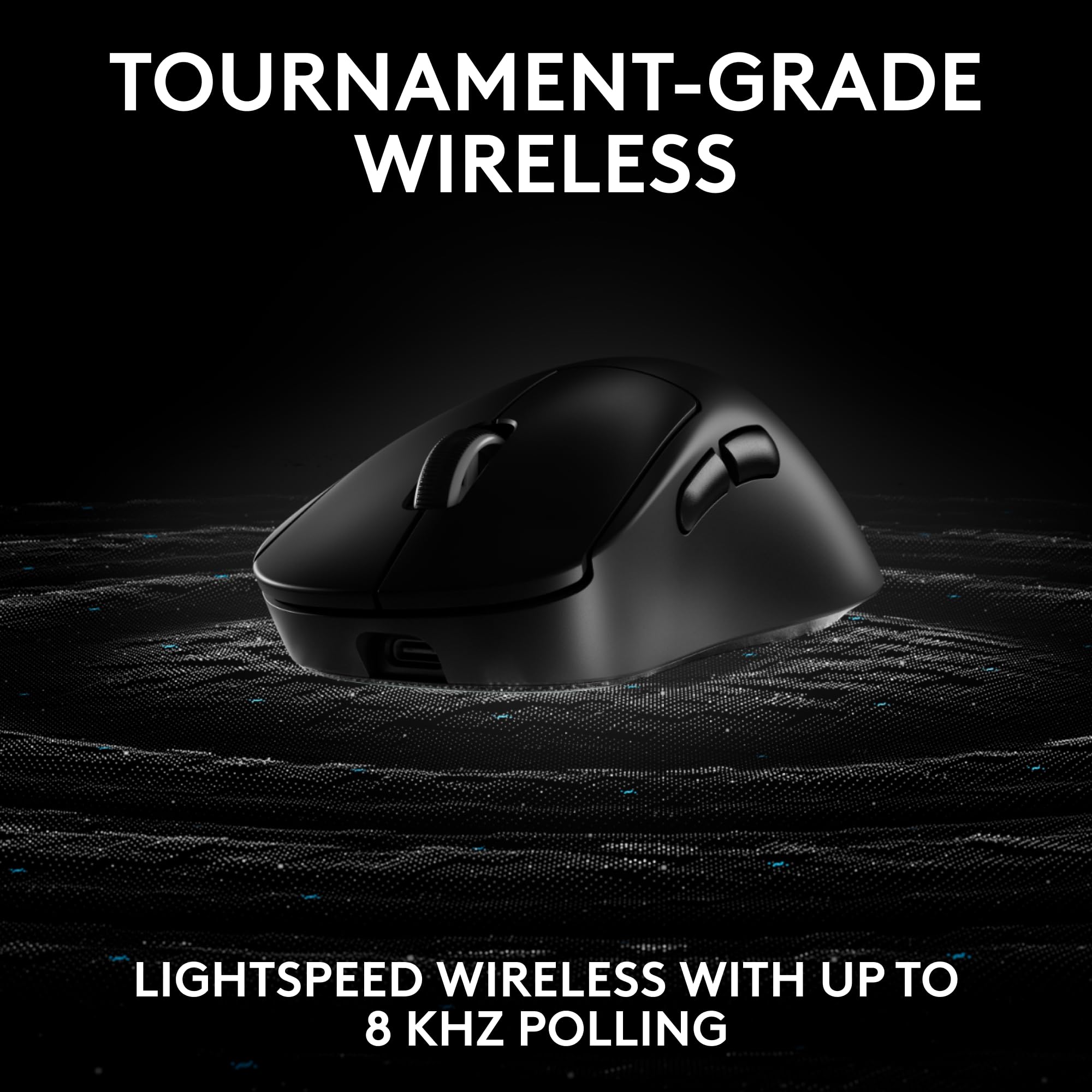 Logitech G PRO X Superlight 2 Wireless Gaming Mouse - 60g Ultra Lightweight, 5 Programmable Buttons, 44K DPI Optical Sensor, USB-C Fast Charging, Lightspeed Technology for PC & Mac (Black) - Perfect for Esports, FPS Games & Professional Gaming