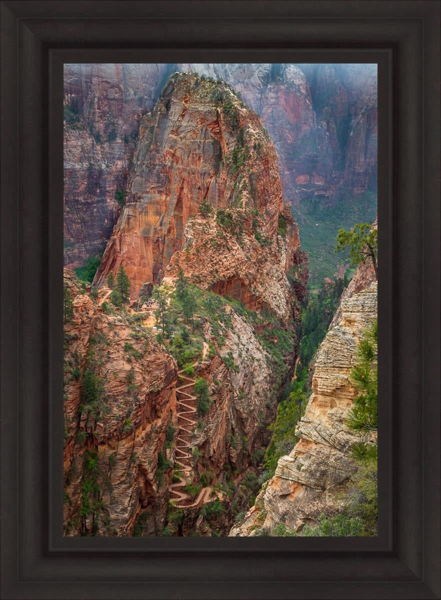 Angels Landing by Julie Kerr - Stunning Landscape Art Print for Home & Office Decor | Perfect for Living Rooms, Bedrooms, and Gifts