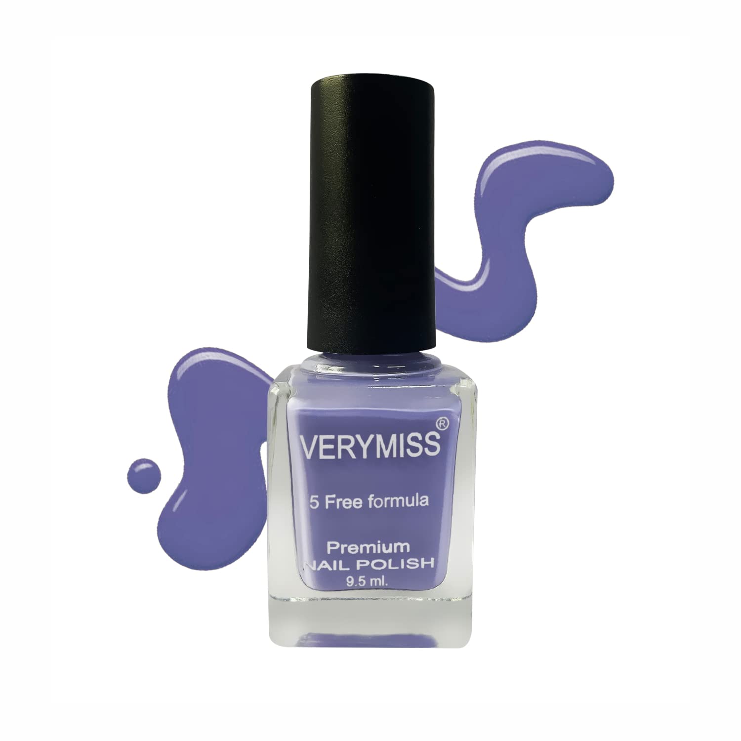 Verymiss Premium Nail Polish 9.5ml - Periwinkle Blue | Long Lasting & Non-Toxic Nail Enamel | Perfect for Manicures, Pedicures & Nail Art Designs