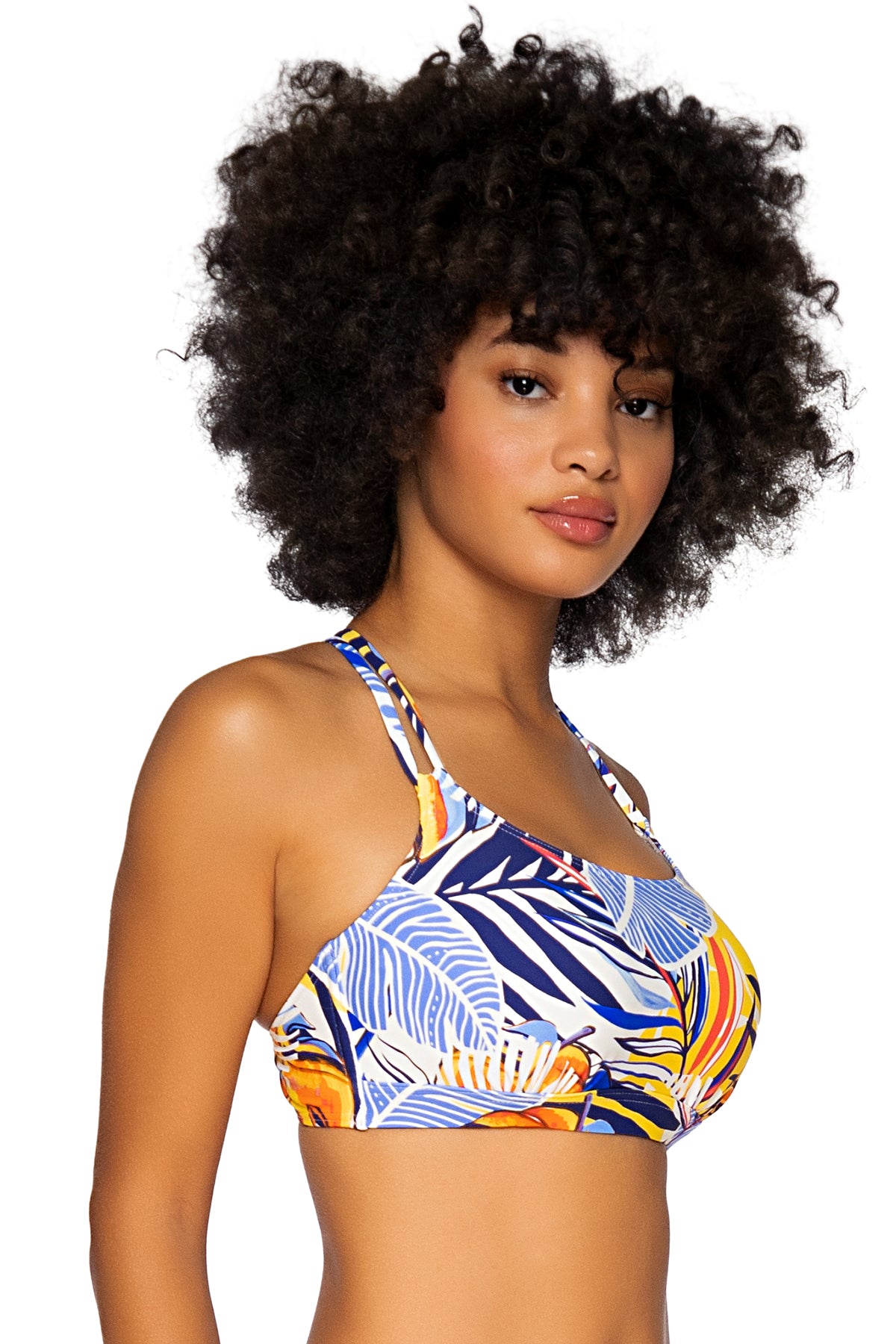 Taylor Bralette Bahama Breeze - Comfortable Lace Bralette for Women, Wireless Soft Support, Breathable Summer Bralette for Lounge, Sleep, Yoga & Everyday Wear