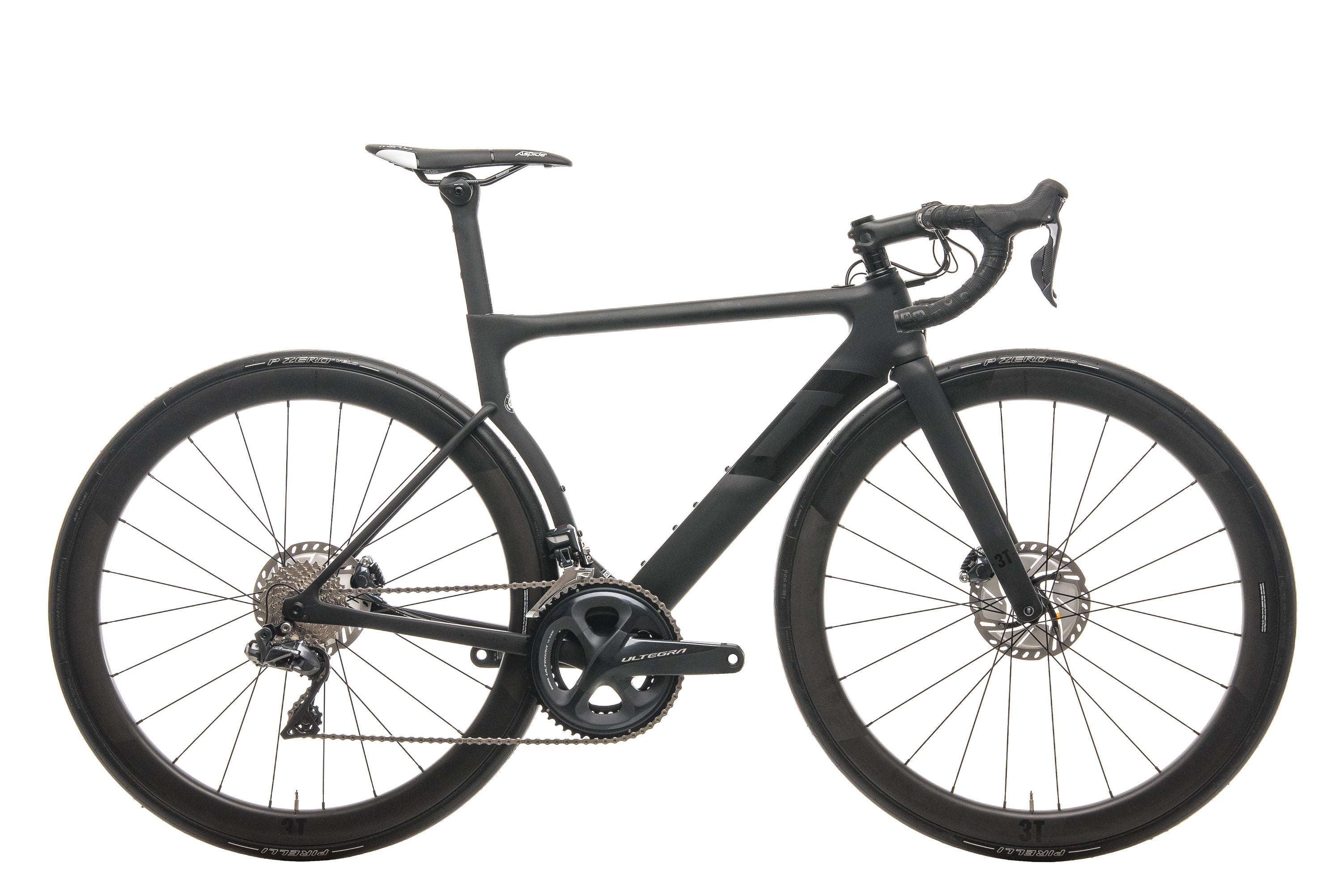 2020 3T Strada Due Team Stealth Ultegra Di2 Road Bike - Small Size | High-Performance Carbon Frame, Electronic Shifting | Ideal for Racing, Endurance & Long-Distance Road Cycling