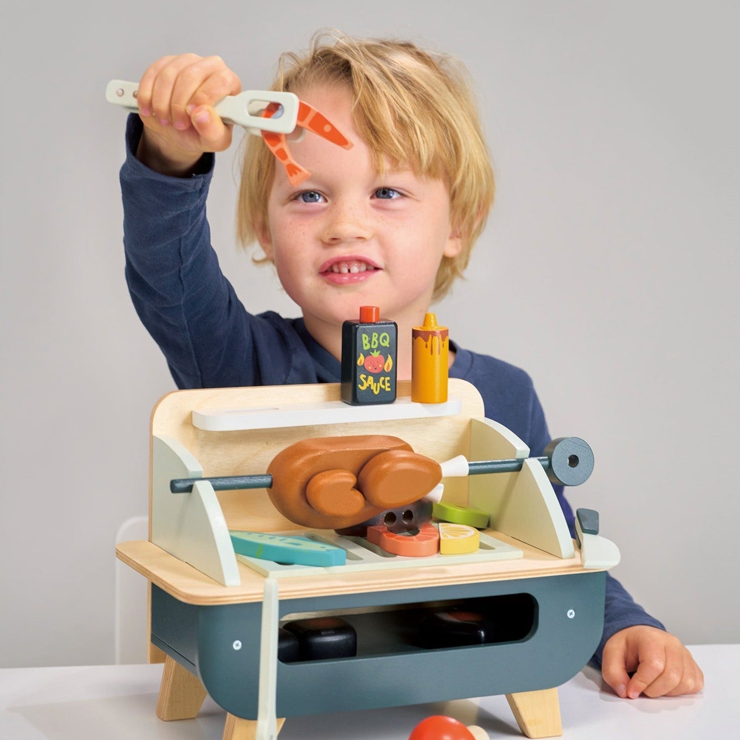 Best BBQ Grill Play Set for Kids - Outdoor Pretend Cooking Toy with Utensils & Accessories - Perfect for Backyard, Picnic, and Camping Fun
