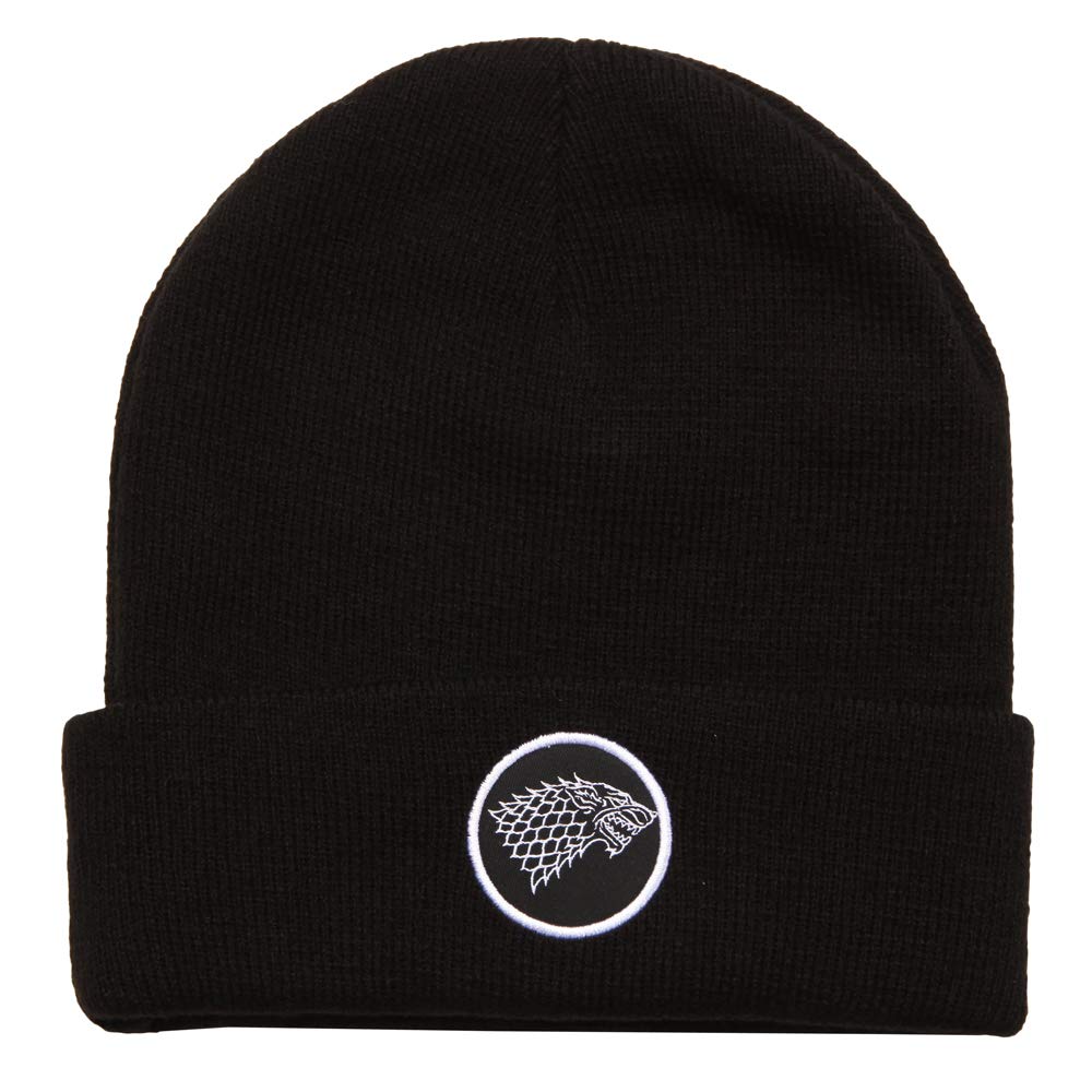 Game of Thrones House Stark Winter Beanie - Official Licensed Winter Hat for Men & Women - Perfect for Cold Weather, Cosplay, and GOT Fans