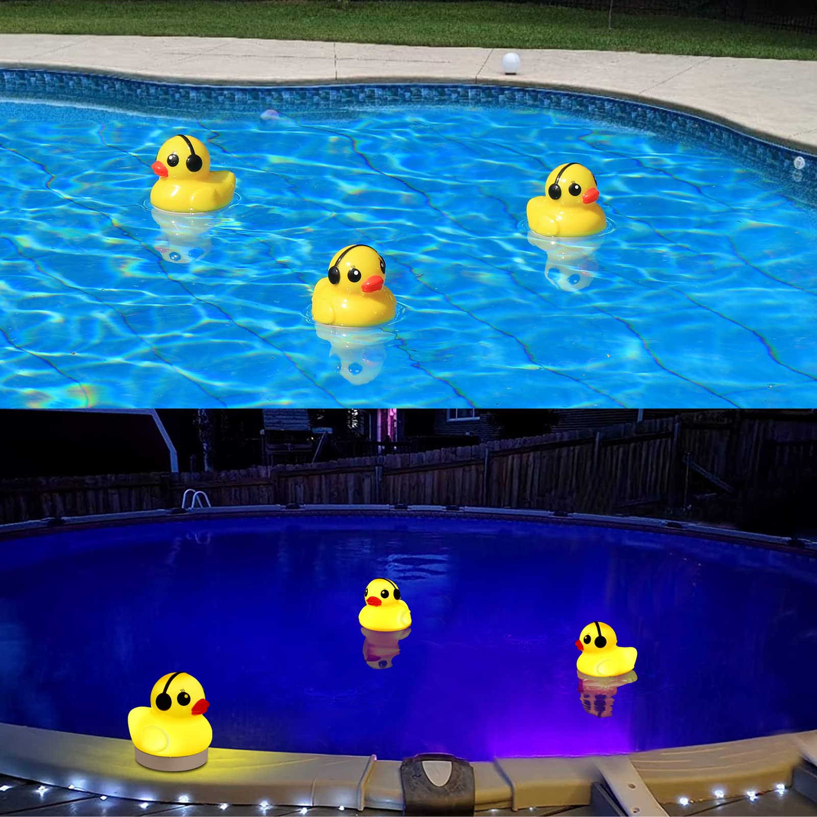 Solar Floating Pool Lights - 4PCS 3