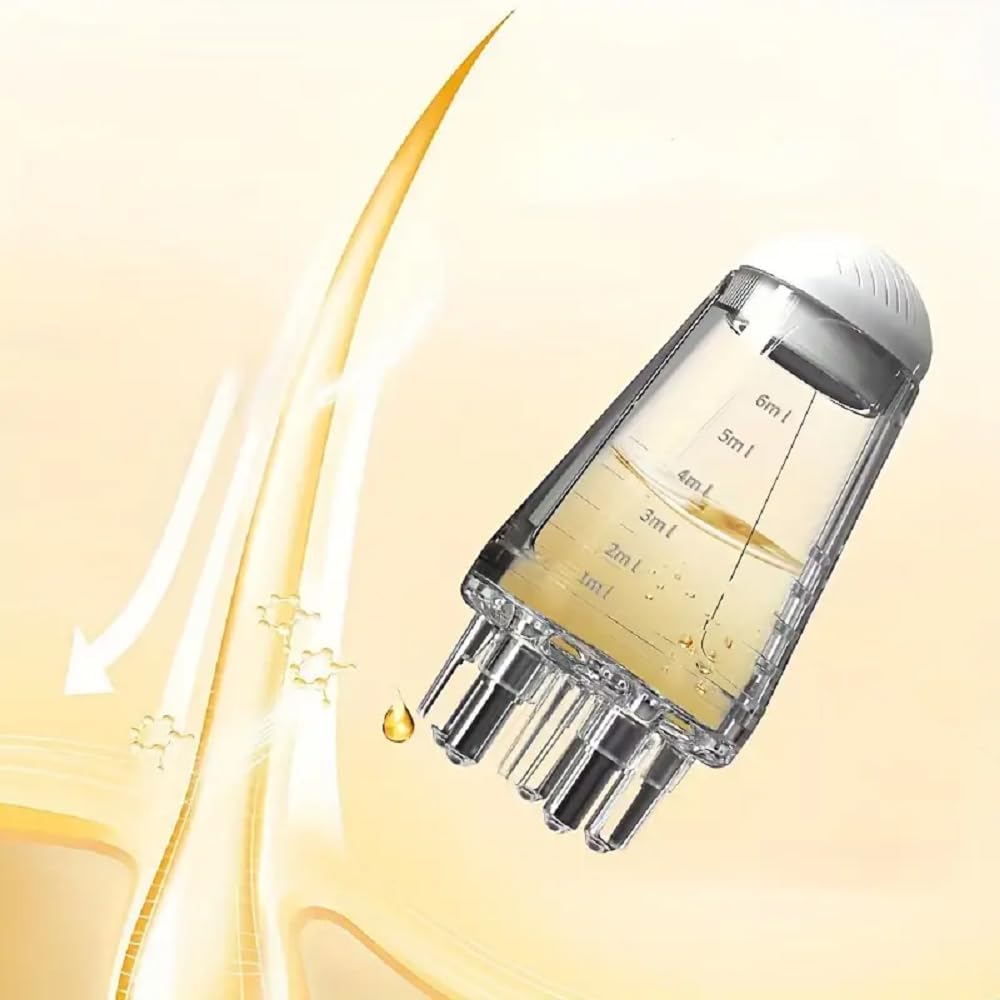 Koshiya Hair Oil Applicator Comb - Smooth Root Comb & Scalp Oil Applicator Bottle for Hair Growth & Nourishment | Perfect for At-Home Hair Treatments & Salon Styling
