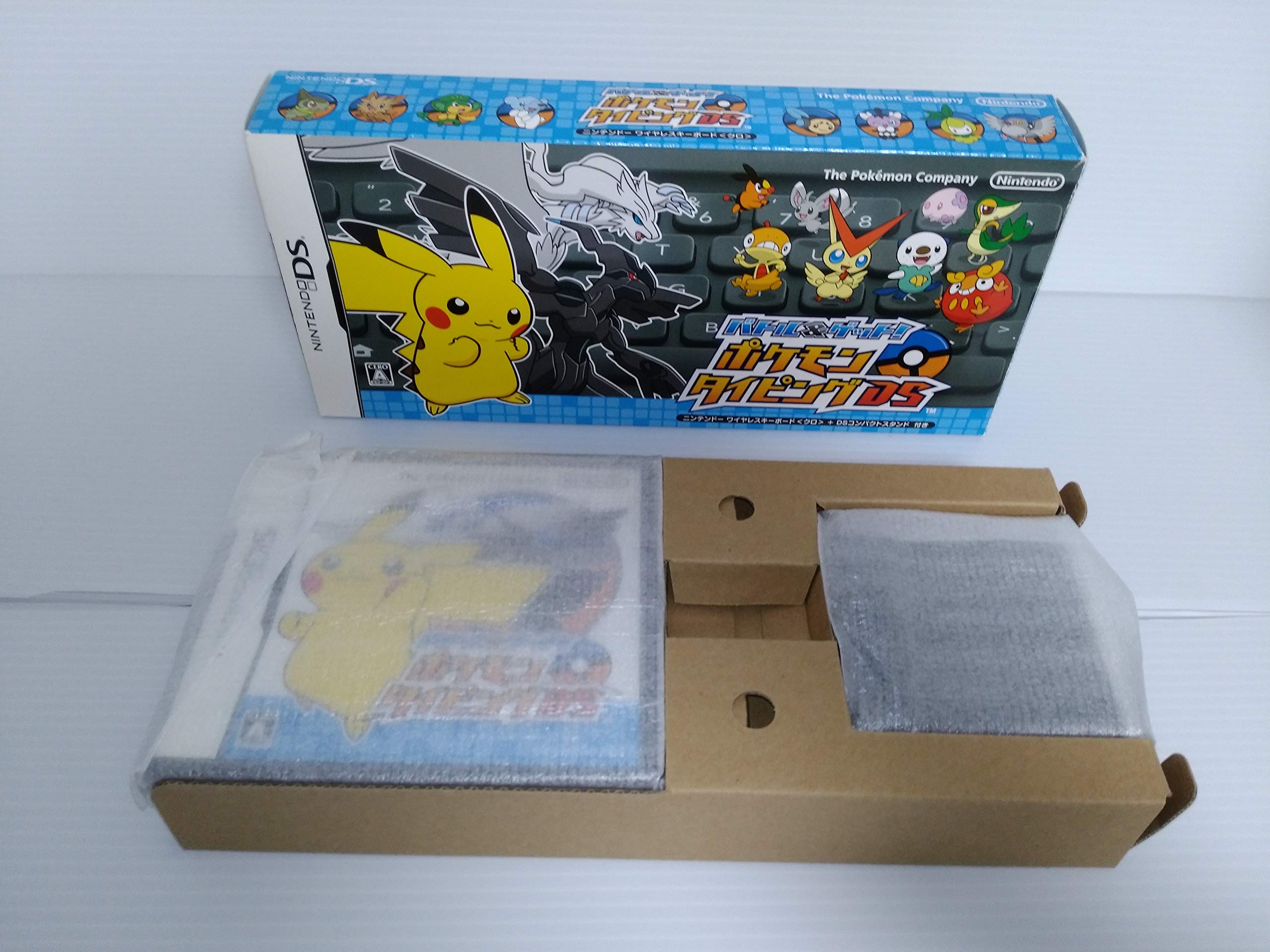 Pokemon Typing DS Game with Black Keyboard - Japan Import - Fun Typing Practice for Kids & Adults - Perfect for Learning & Gaming at Home or School