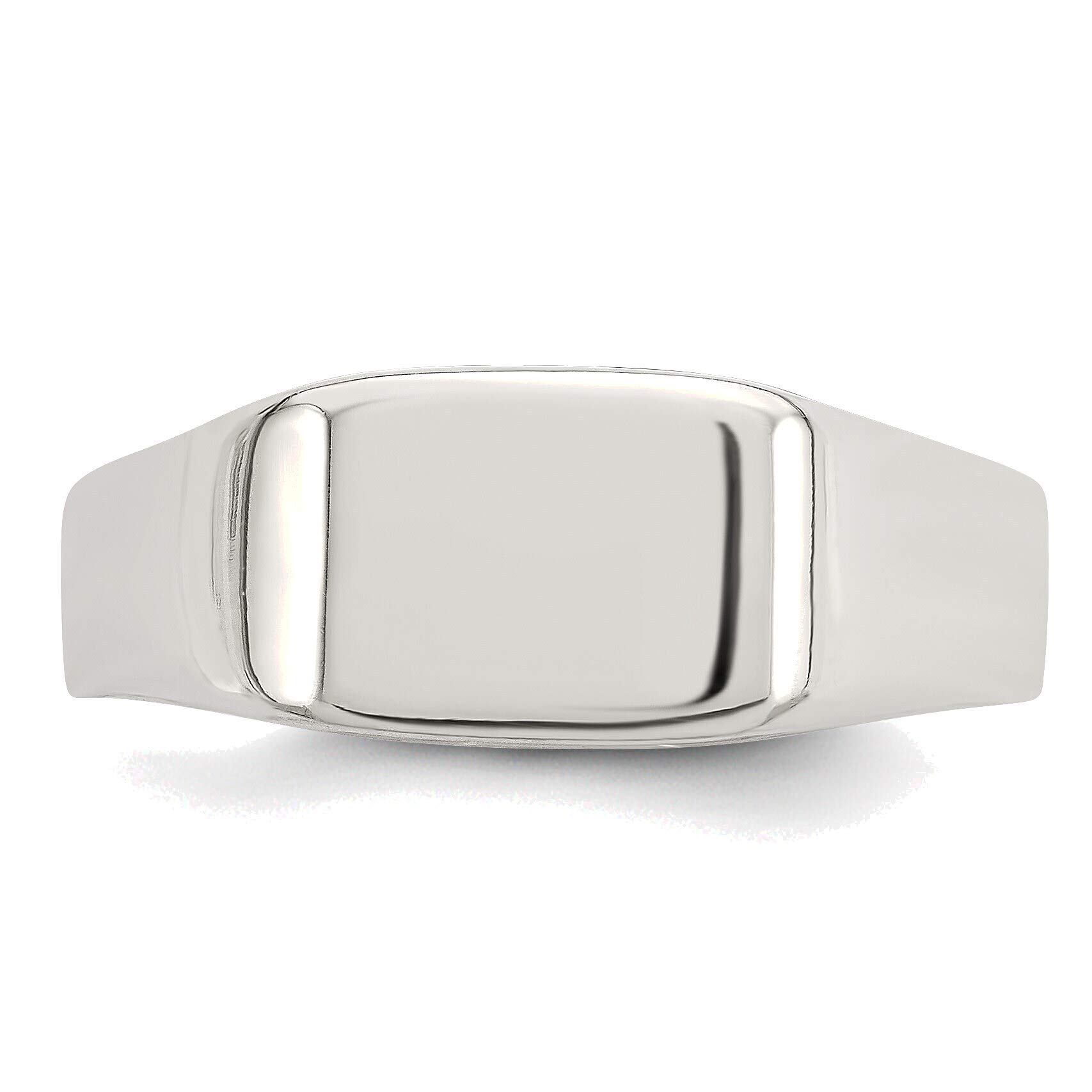 Bonyak Sterling Silver Signet Ring Size 8 - Elegant Jewelry for Men & Women
