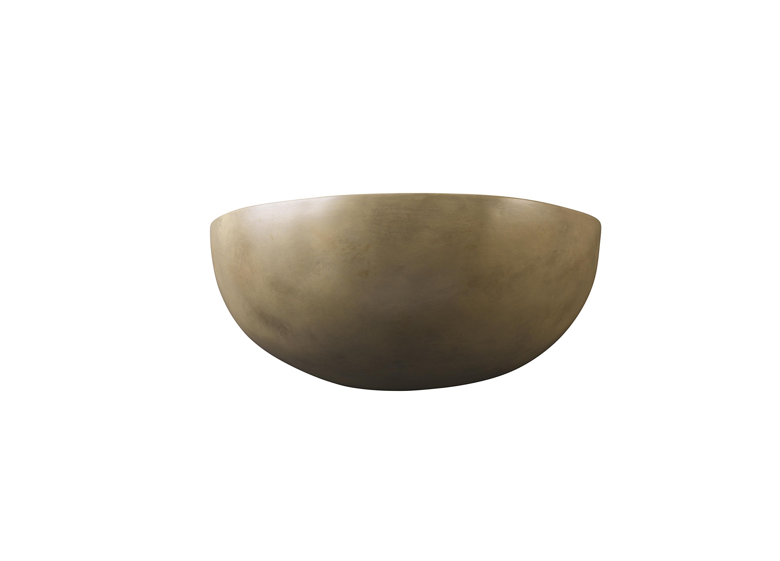 Justice Design Group Ambiance Collection 1-Light Wall Sconce - Navarro Sand Finish - Modern Wall Light Fixture for Bedroom, Living Room & Hallway Lighting