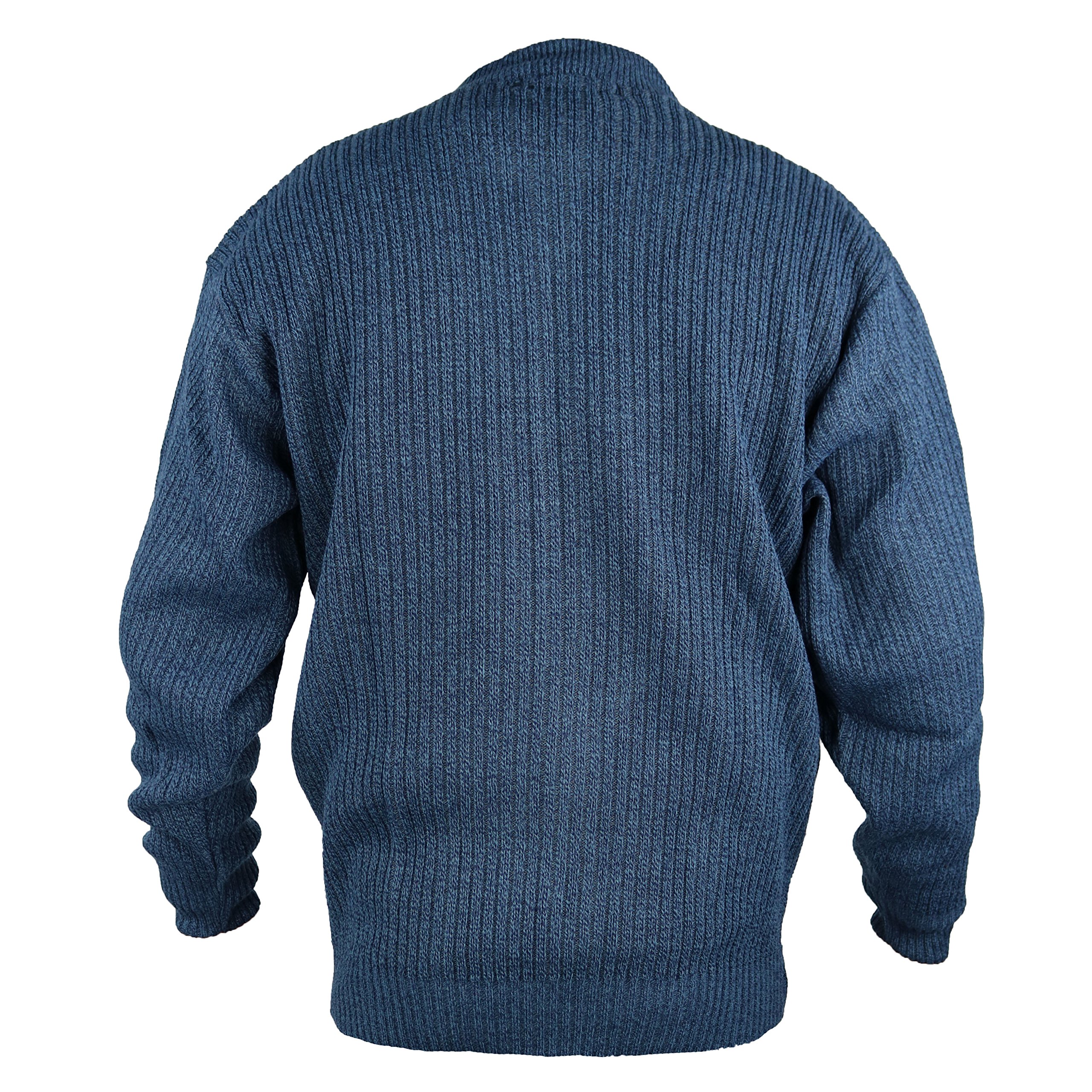 Men's Classic Full Zip Cardigan Sweater - Navy Blue - Size S - Comfortable & Stylish for Casual Wear, Office, and Outdoor Activities