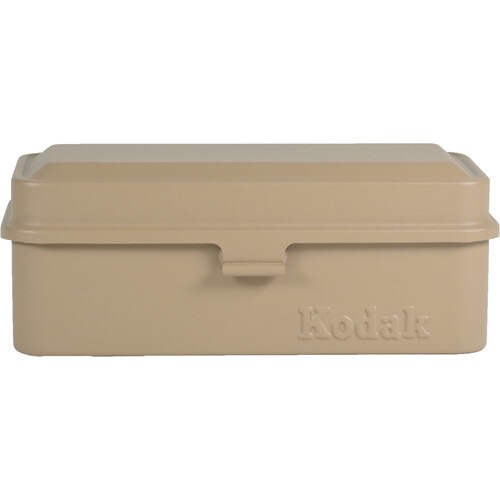 Kodak Steel 120/135mm Film Storage Case with Beige Lid & Body - Perfect for Photographers, Film Enthusiasts & Travel Protection