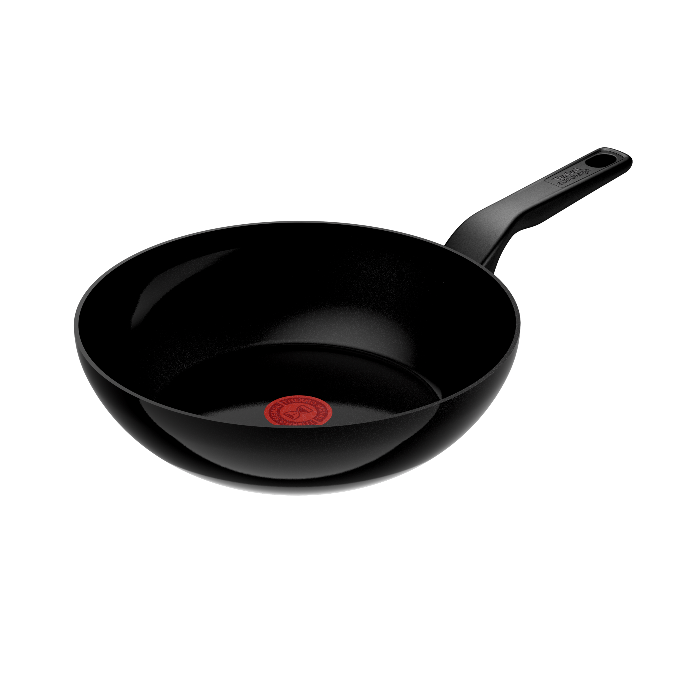 Tefal Renew Black Wok 28cm - Ceramic Non-Stick Coating Frying Pan | Healthy Cooking, Stir Fry & Sauteing | Dishwasher Safe & Scratch Resistant