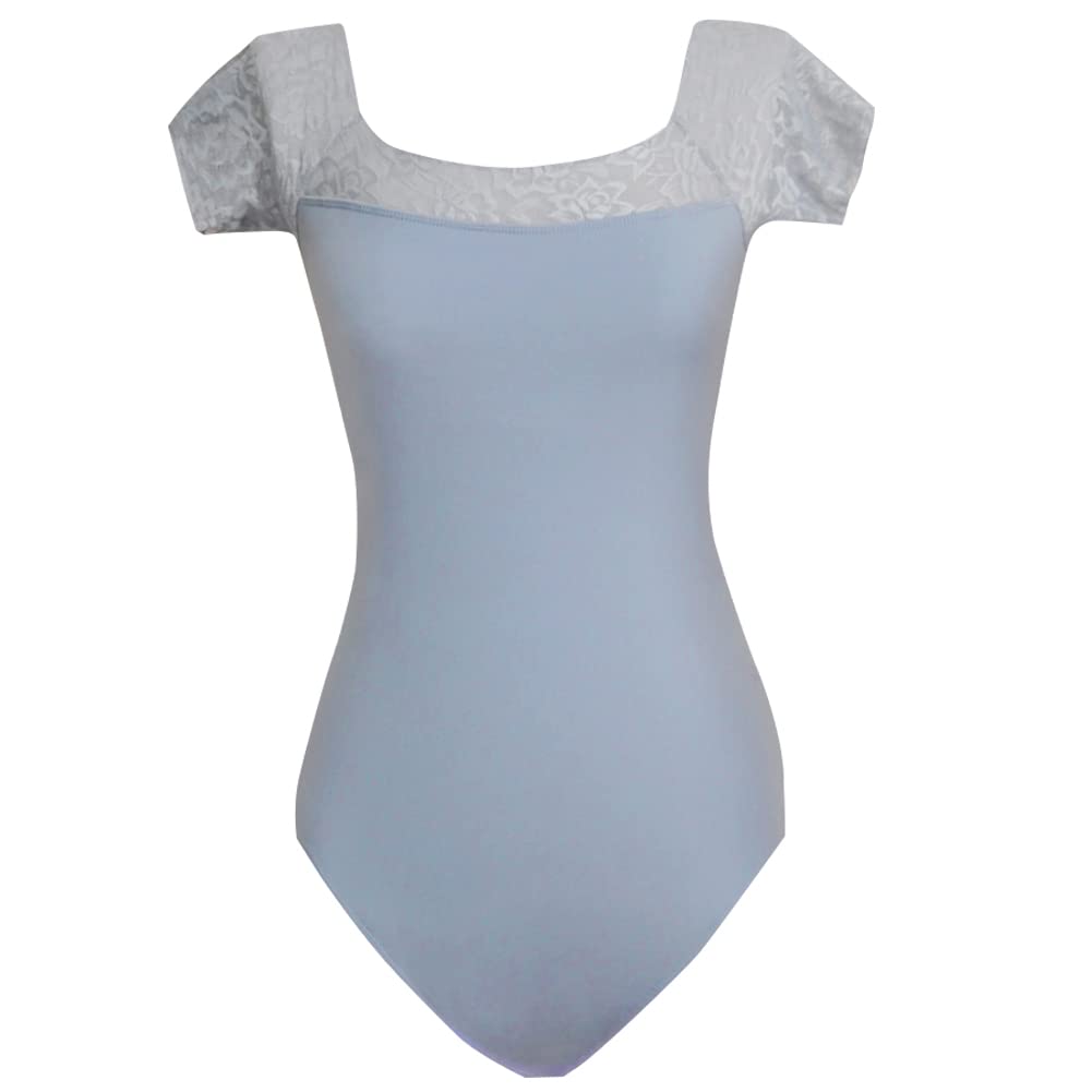 ROYAL SMEELA Women's Ballet Leotard - Short Sleeve Dance Leotards for Ballet, Gymnastics & Yoga - Comfortable Stretch Bodysuit for Dance Class, Practice & Performance