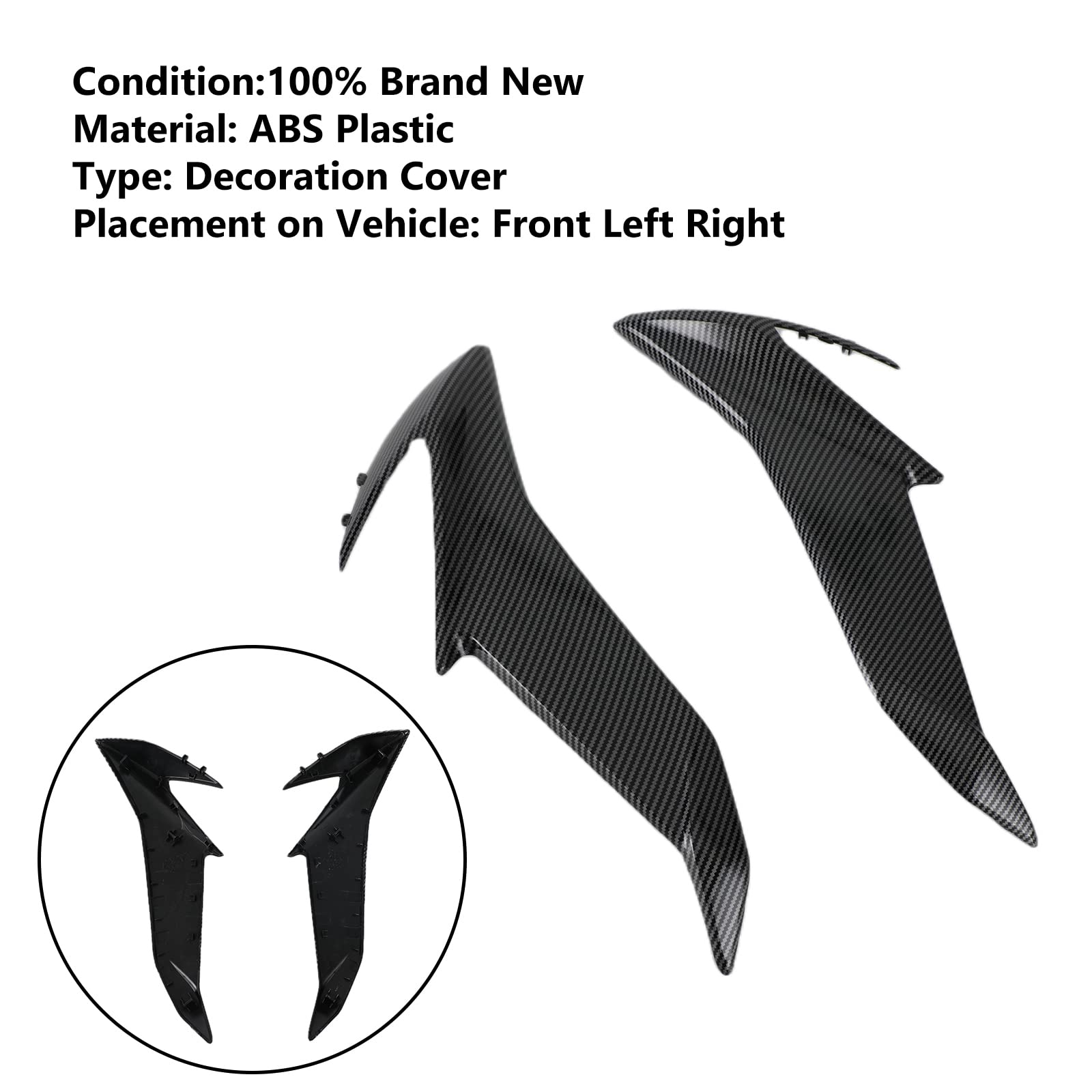 Topteng Motorcycle Side Frame Fairing Cowl Radiator Cover for Suzuki GSX-S 750 GSX-S750 2017-2021 - Durable ABS Plastic Replacement Part for Enhanced Bike Protection & Style - Perfect for Street Riding, Commuting & Custom Builds