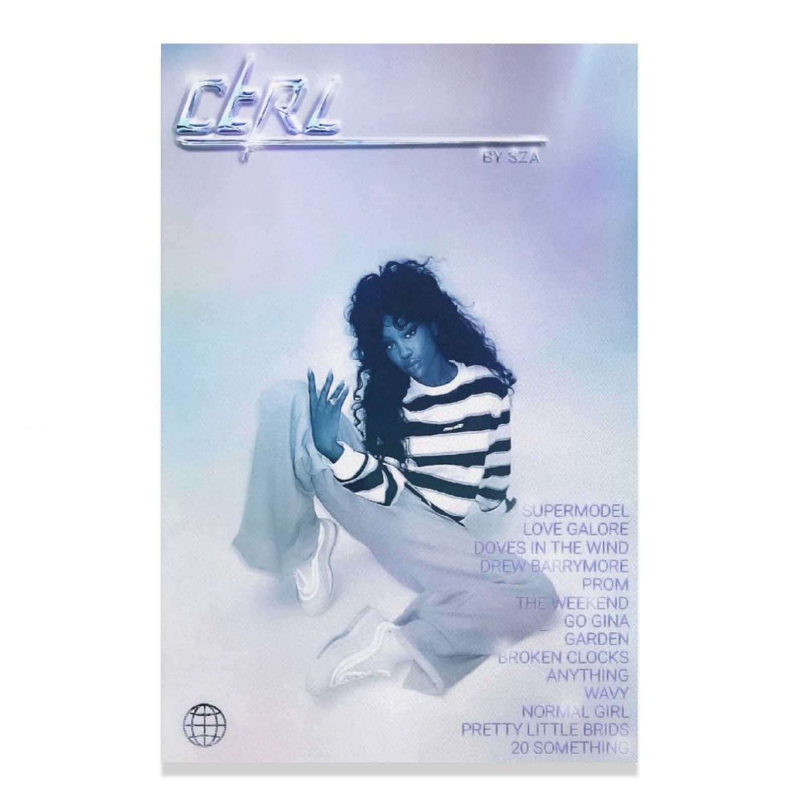 Ctrl by SZA Canvas Poster - Unframed 12x18 Inches (30x45cm) - Bedroom, Office & Sports Landscape Wall Decor - Perfect Gift for Music & Art Lovers - Great for Home, Dorm & Studio Decorations