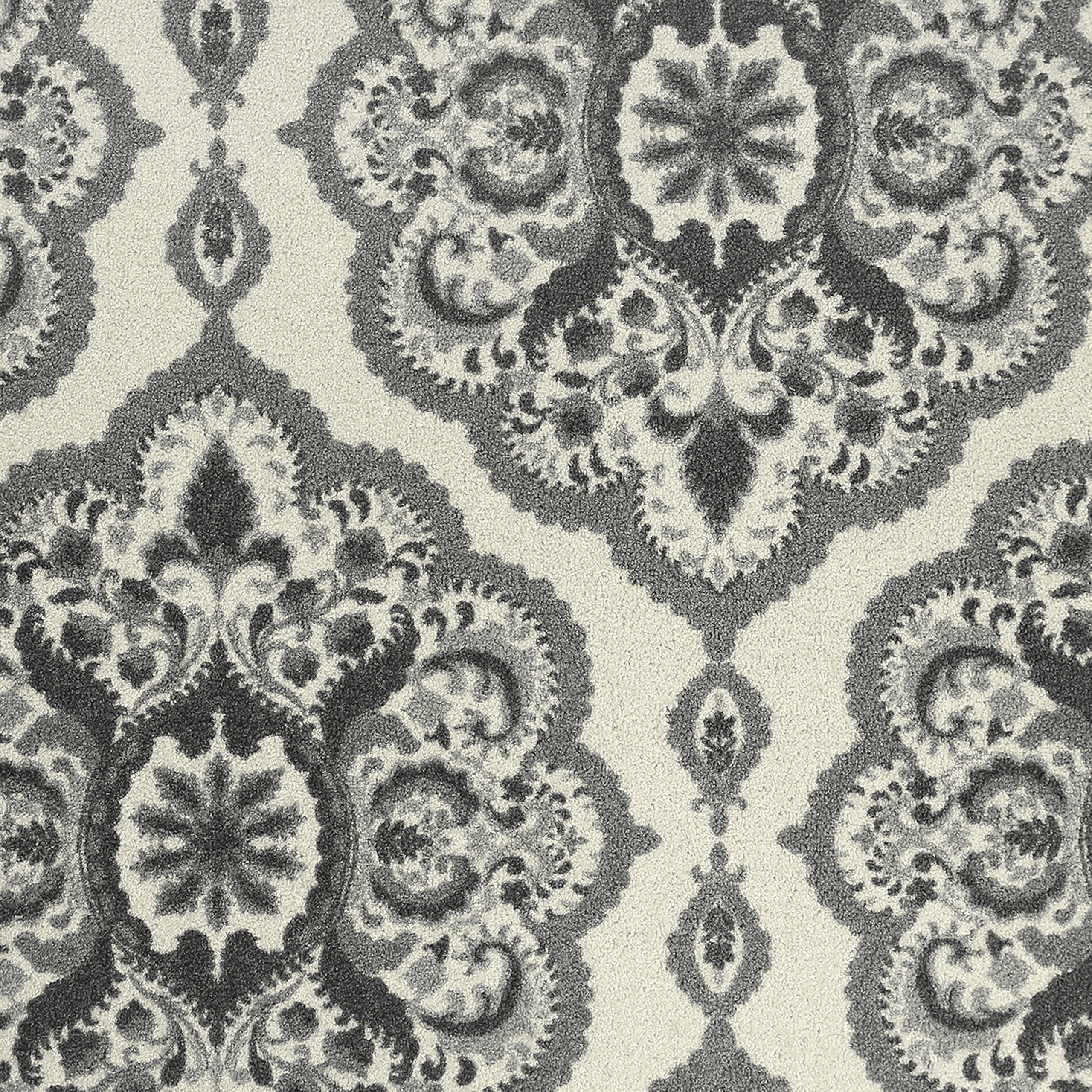 Vivian Medallion Area Rug 5x7 Grey - Handmade in USA, Soft & Durable Living Room & Bedroom Rug - Perfect for Home Decor, Cozy Spaces & High-Traffic Areas