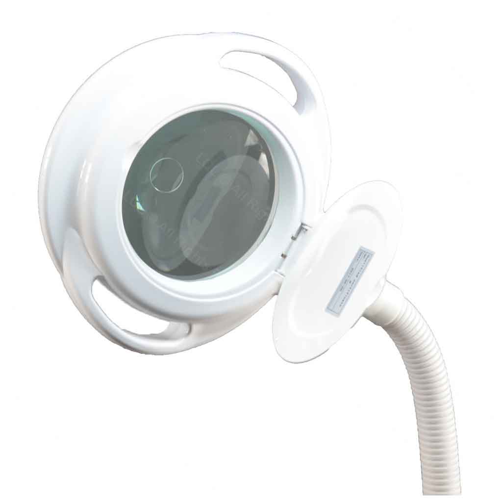 5X Magnifying LED Lamp with Rolling Stand - 16 Diopter Bright Light for Reading, Crafts, Jewelry Making & Detailed Work