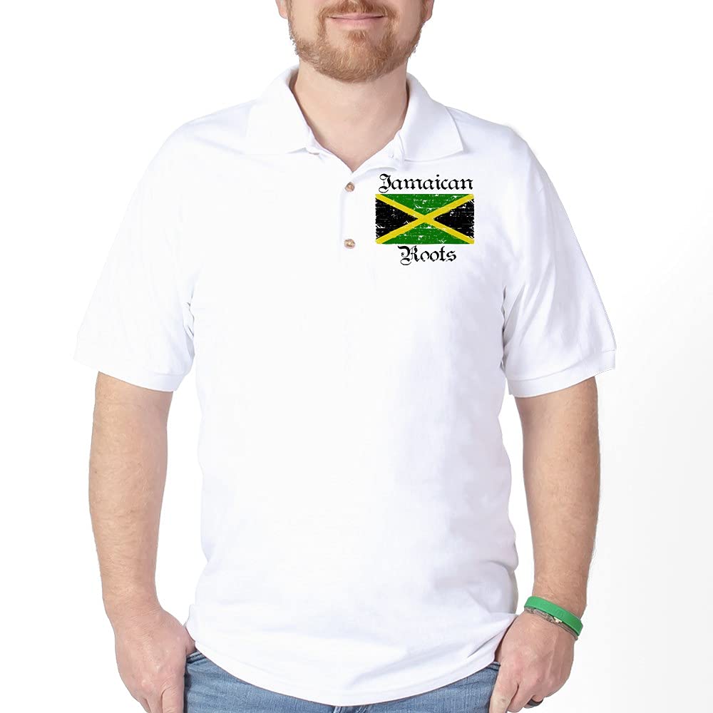 Jamaican Roots Golf Shirt - Stylish Breathable Polo for Men - Perfect for Golf, Casual Wear & Summer Outings