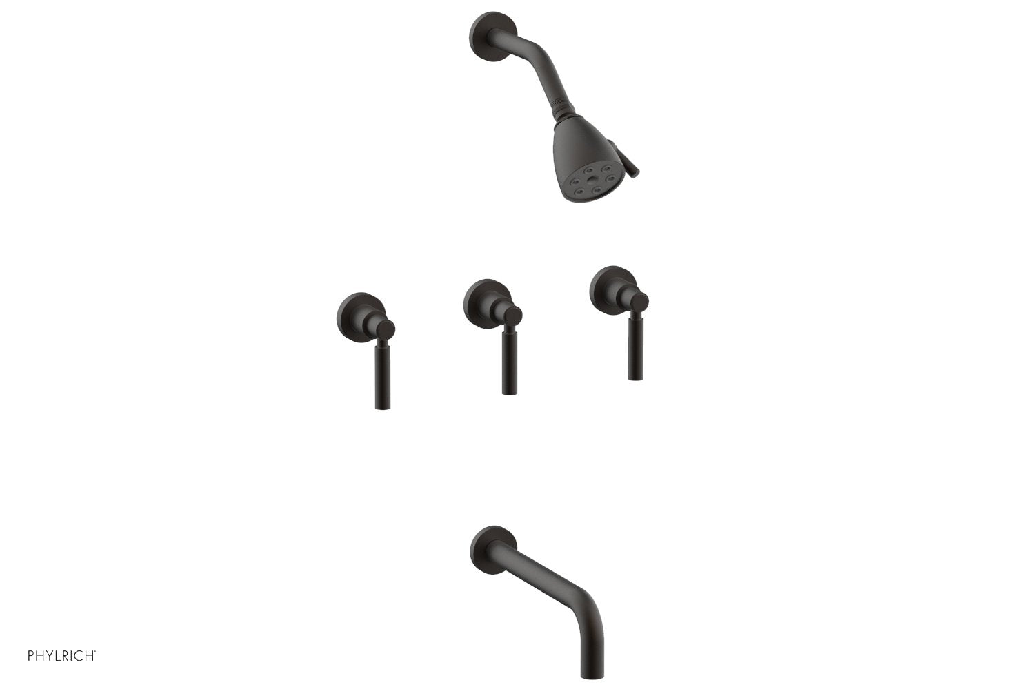 Premium 3-Handle Tub and Shower Faucet Set with 10