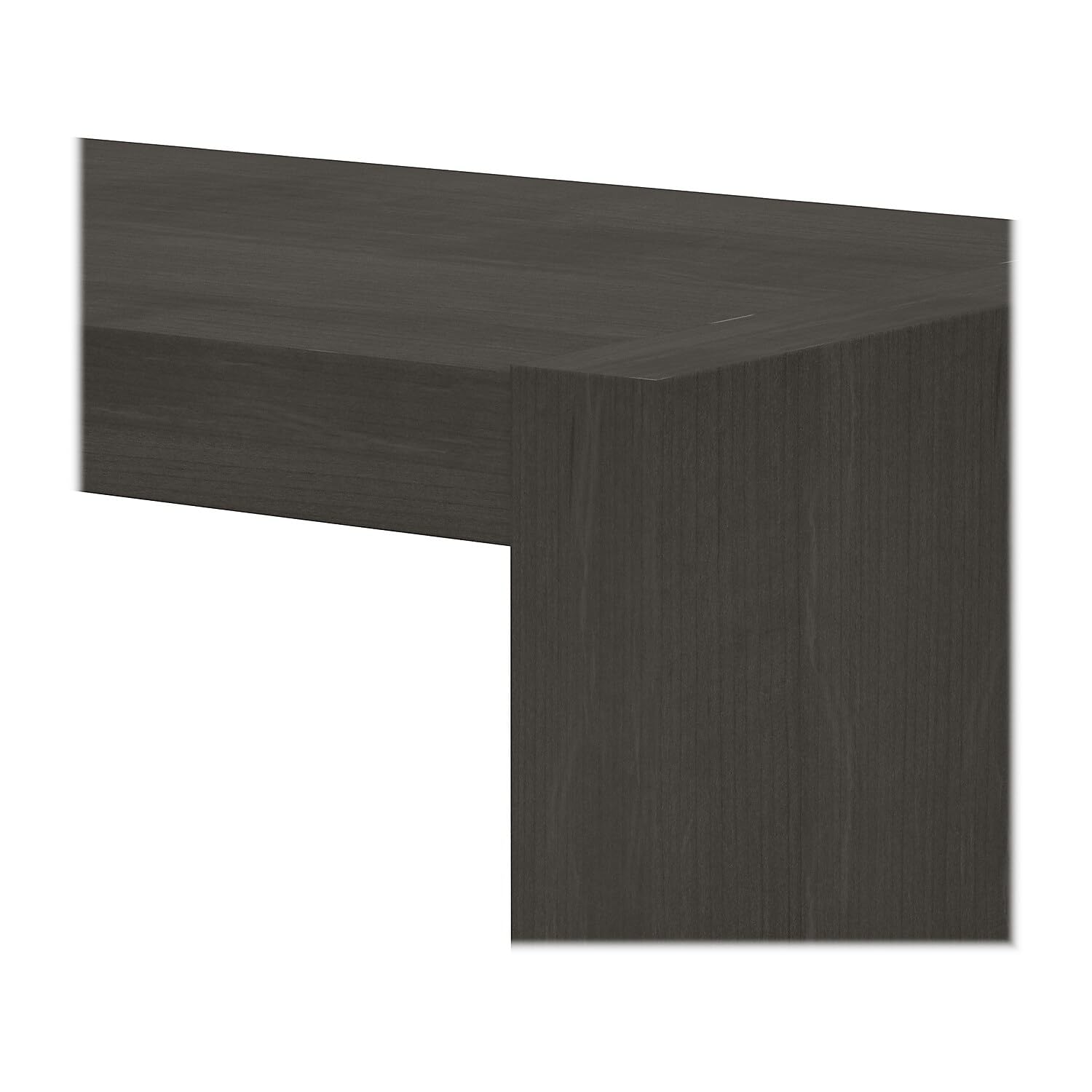 Bush Business Furniture Echo 56W Bookcase Desk in Charcoal Maple - Stylish Home Office Storage Solution for Books, Files & Office Supplies - Perfect for Small Spaces & Modern Workspaces
