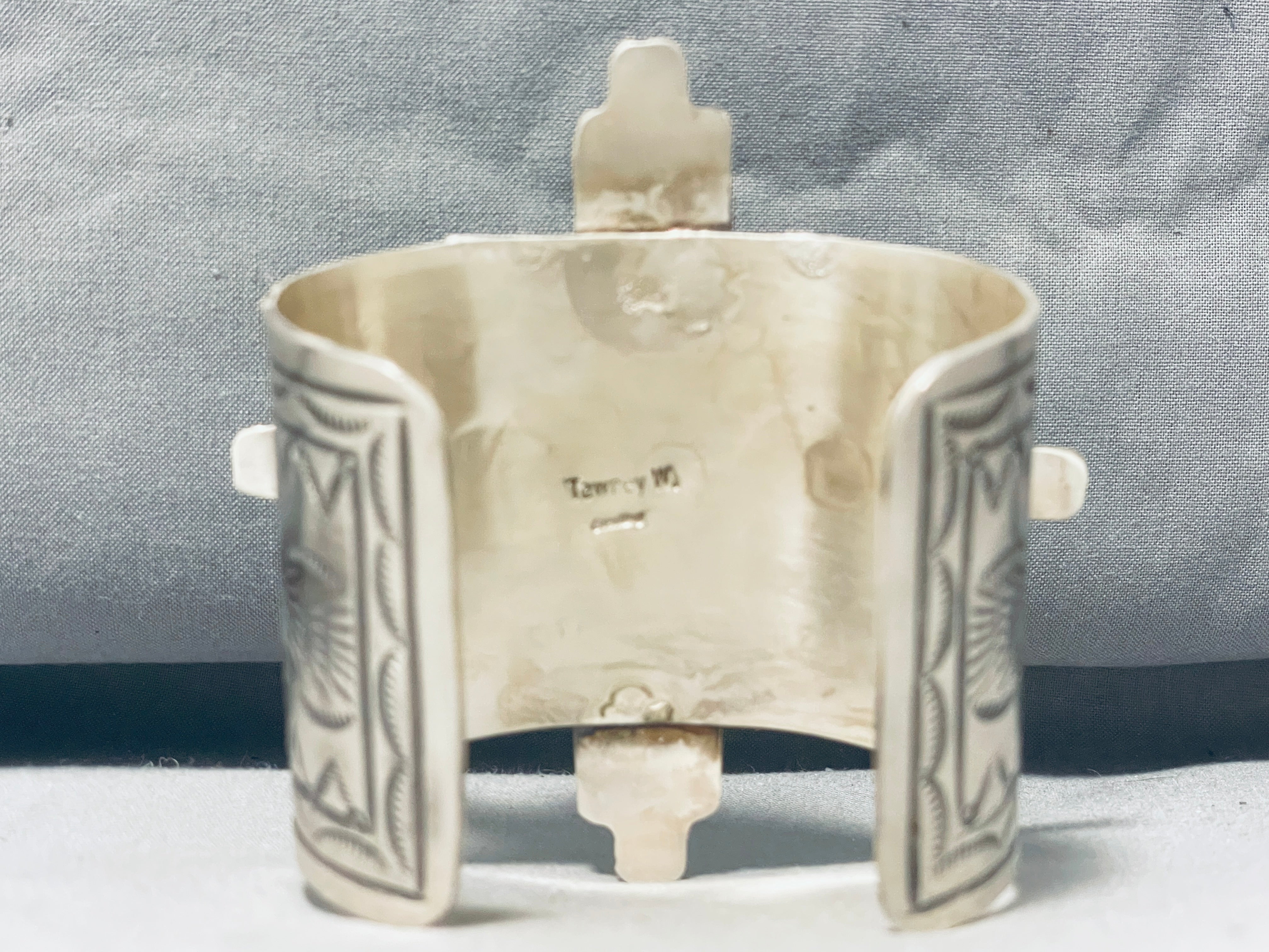 167g Rare Native American Navajo 8 Turquoise Sterling Silver Zia Bracelet - Handmade Southwest Jewelry for Women, Boho Fashion Accessory, Spiritual Gift for Healing & Protection
