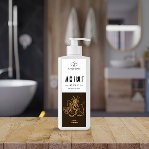 Papaya & Orange Infused Body Wash - 300ml | Soap-Free Shower Gel for Men & Women | Refreshing & Hydrating | Perfect for Morning Showers & Post-Workout Cleansing