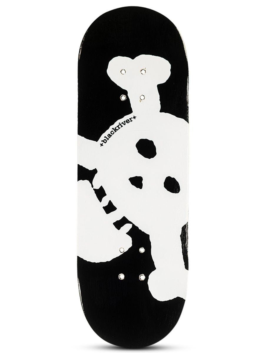 Blackriver Fingerboard Deck - New Skull Design | Professional Finger Skateboard for Tricks & Stunts | Perfect for Skateboard Enthusiasts & Collectors