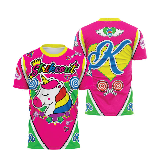 Unicorn Strikeout Men's Full Dye Baseball Jersey - Soft & Breathable Performance Shirt for Baseball, Softball & Sports Fans - Perfect for Games, Practice & Team Uniforms