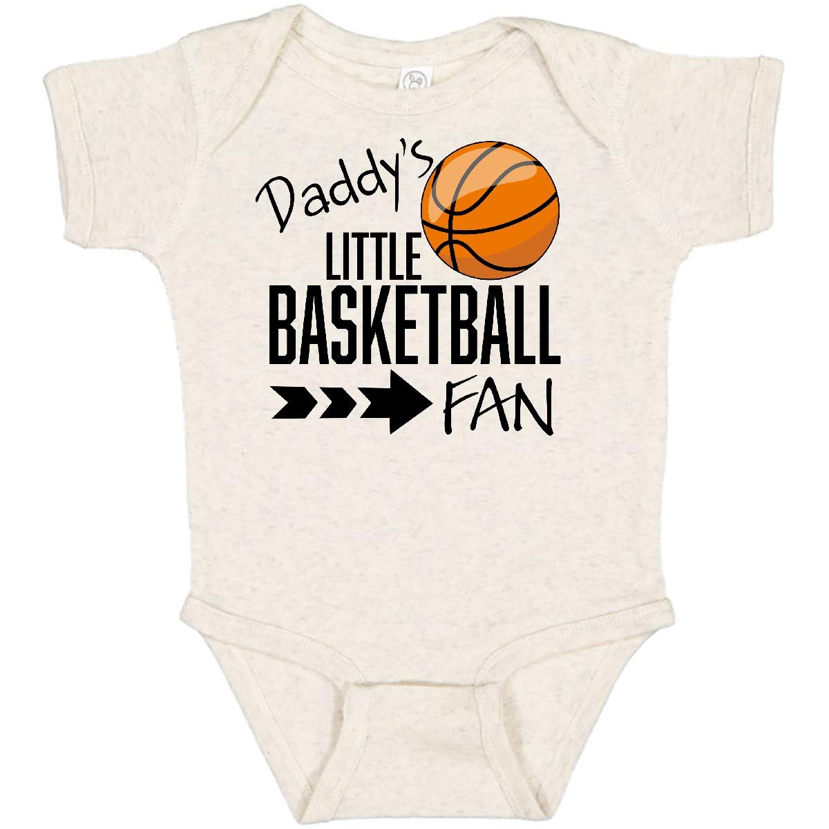 Inktastic Daddy's Little Basketball Fan Baby Bodysuit - Cute Infant Onesie for Basketball Lovers - Perfect for Game Day, Family Photos & Sports-Themed Gifts