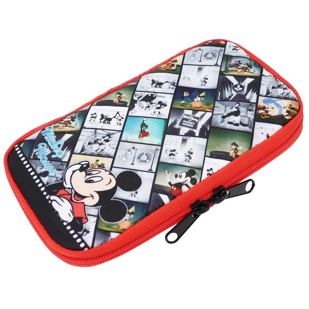 Mickey Mouse Pencil Case - Disney Red Pouch for School & Office