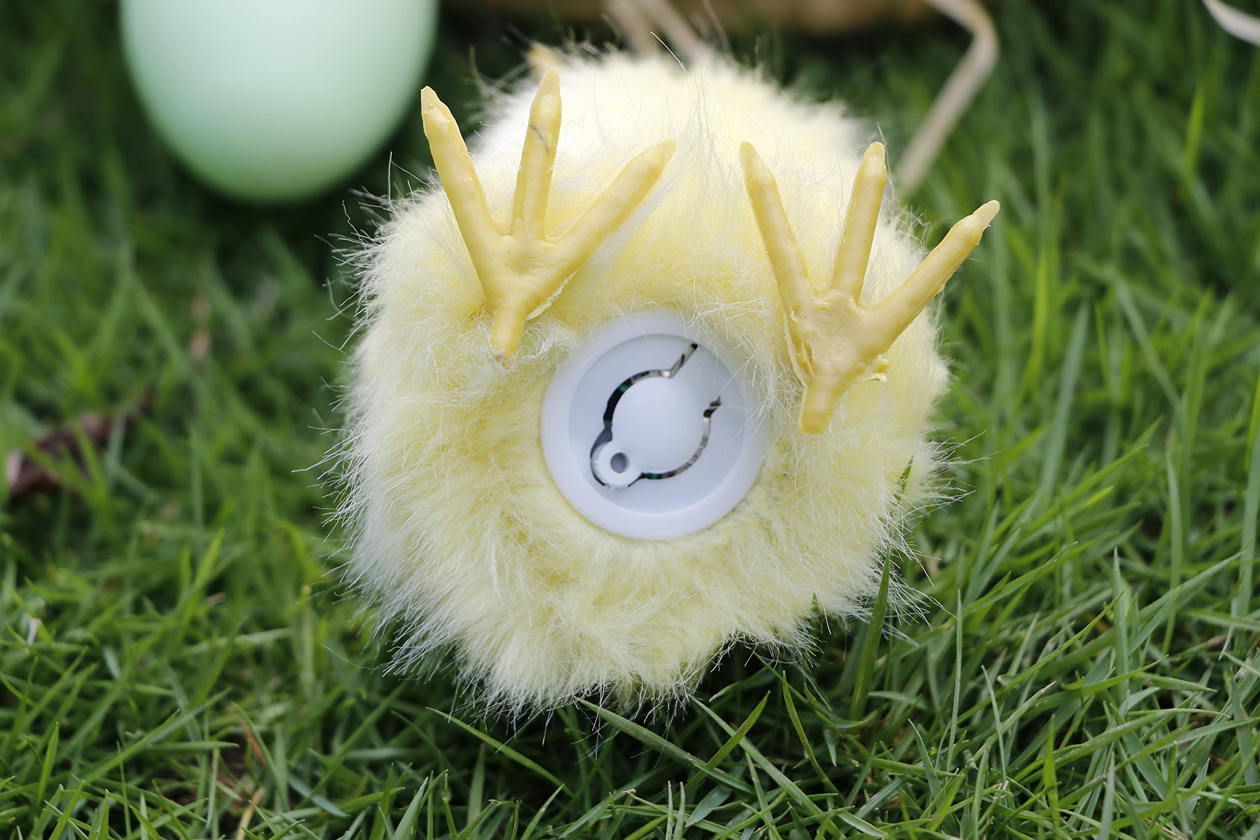 2pcs Realistic Little Chirp Baby Chicks Plush Toys - Soft Easter Chicken Decorations for Home, Party & Gift (CK-Flying+Eating) | Perfect for Easter Basket Stuffers, Spring Decor & Nursery Room